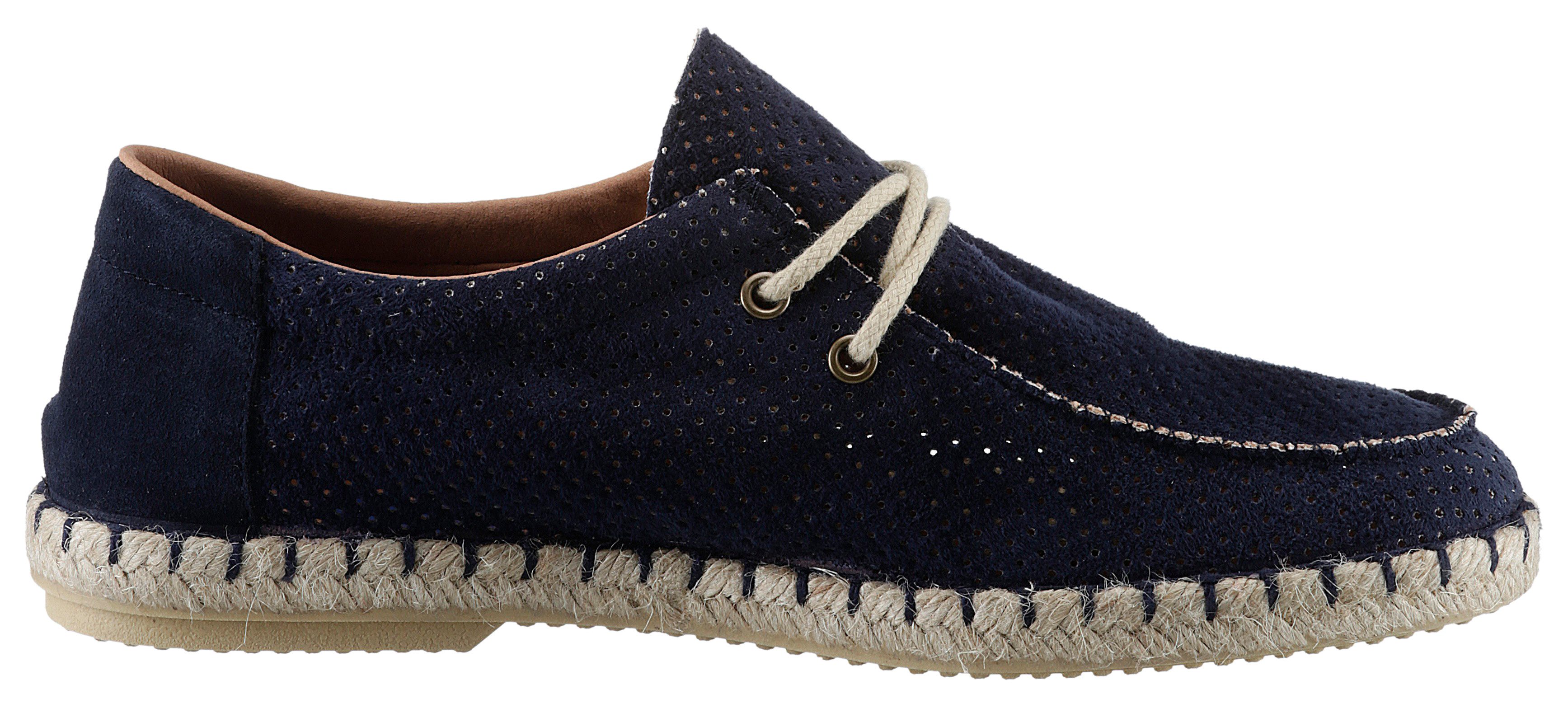 VERBENAS Mocassins TRUMAN HOLE , espadrilles, zomerschoen, vrijetijdsschoen met mooie siernaad