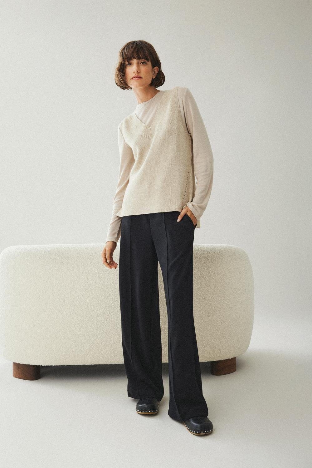 Vila Comfortbroek VICLUA HW WIDE PANTS-NOOS