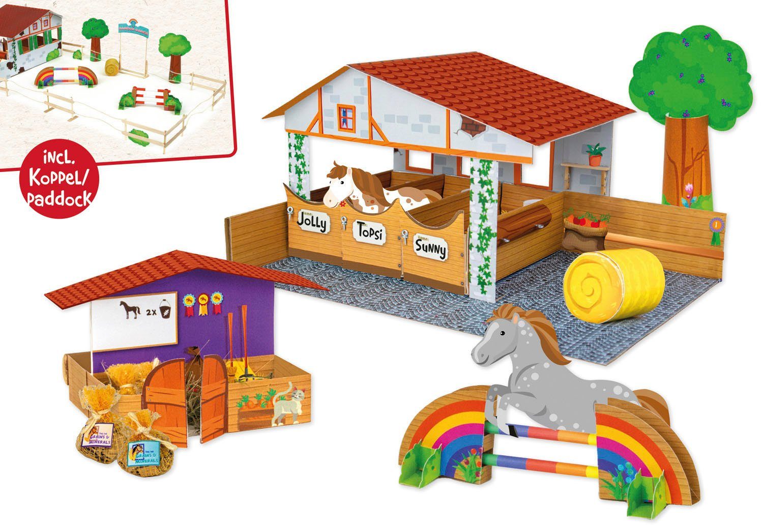 Lena® Knutselset Manege My Pony Eco FSC®- beschermt bos - wereldwijd