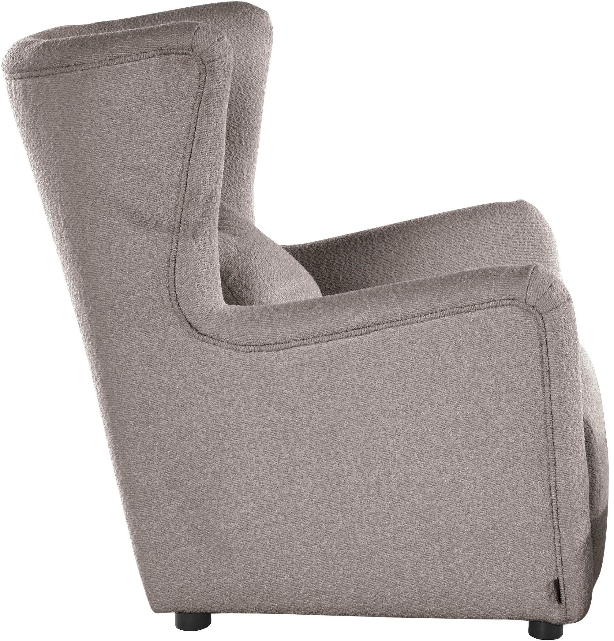 LeGer Home by Lena Gercke Oorfauteuil Levke naar keuze met of zonder hocker