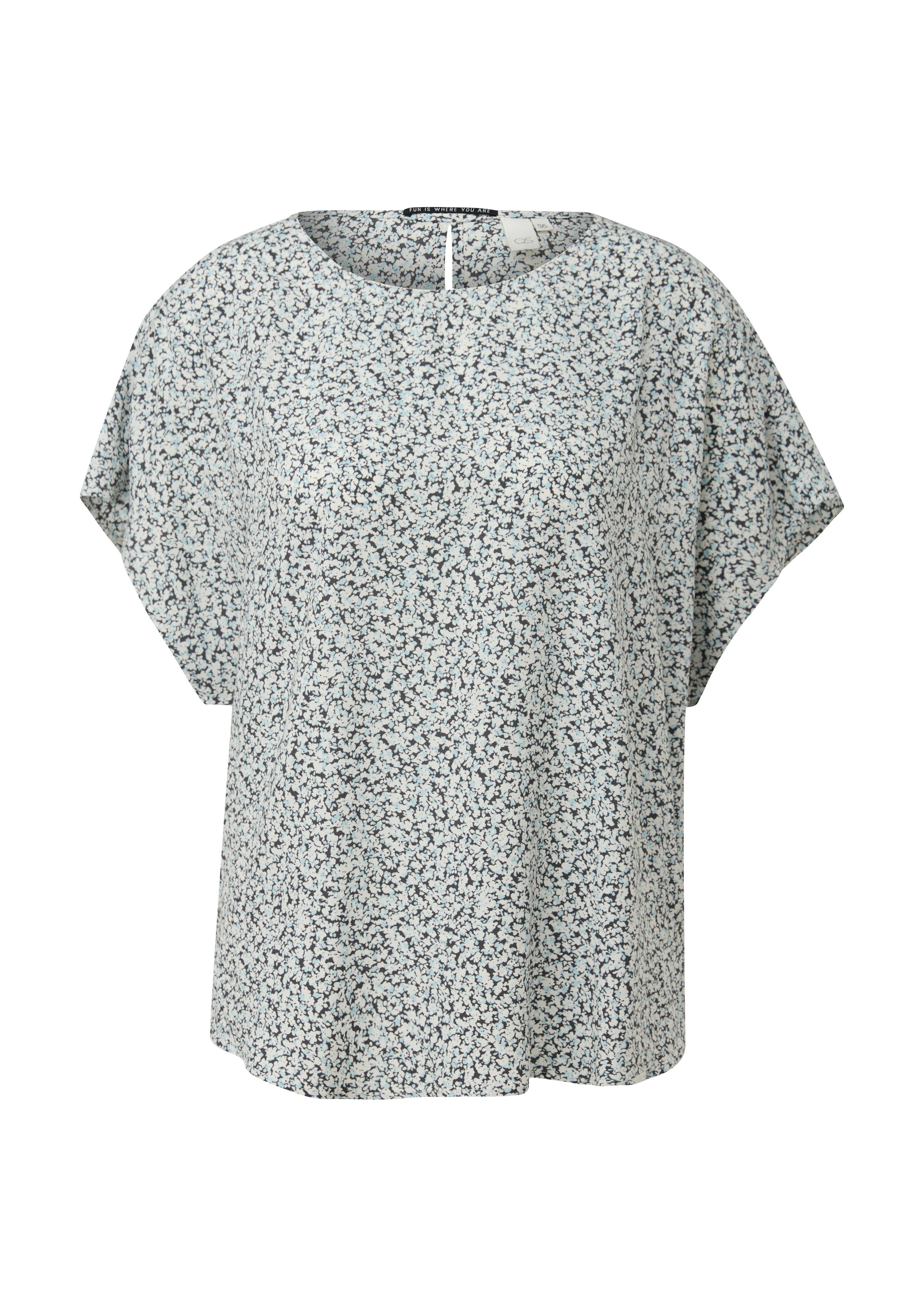 Q S designed by Blouse met korte mouwen met rugsplit