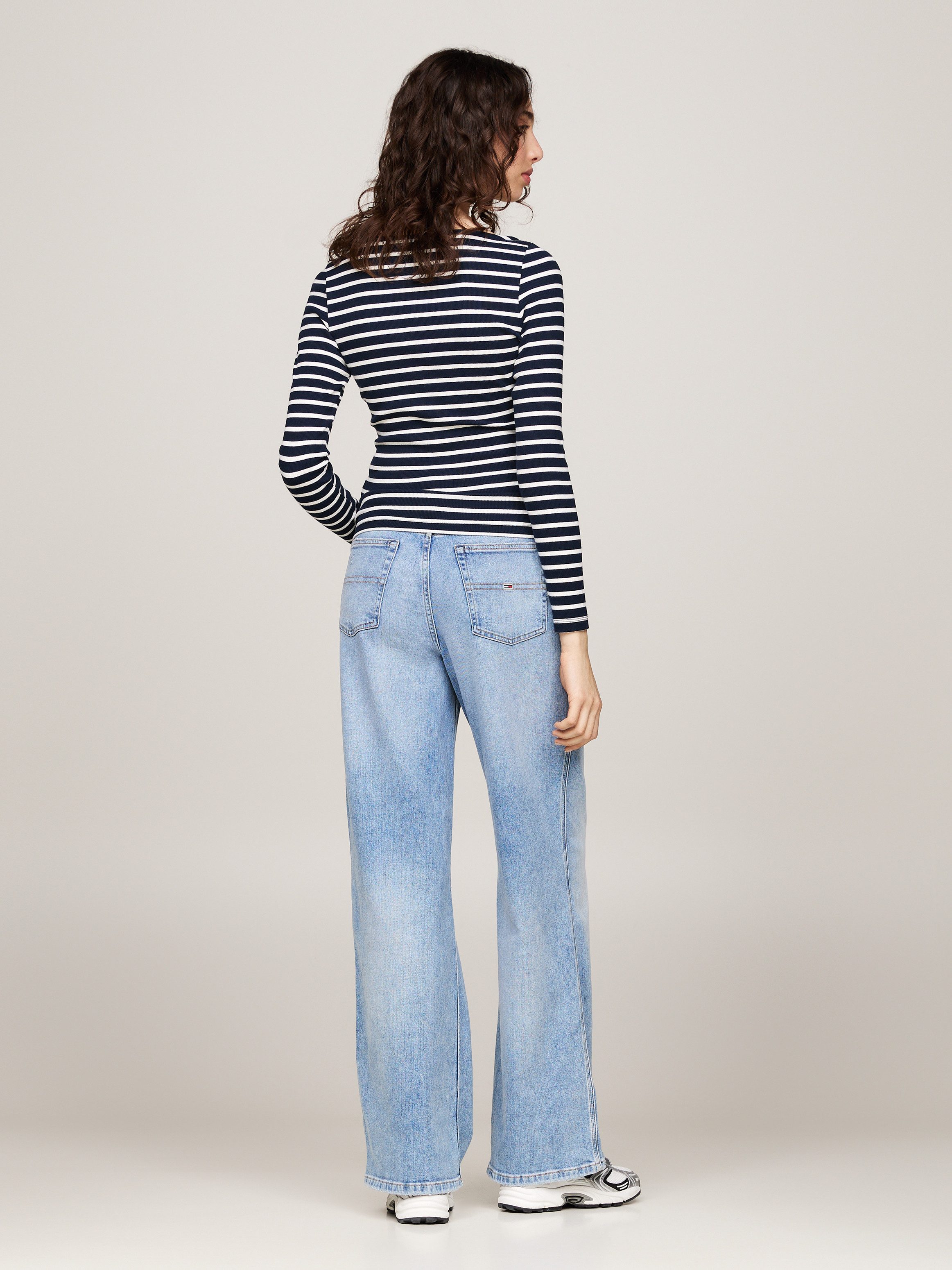 TOMMY JEANS Shirt met lange mouwen TJW BRETON STRIPE LS
