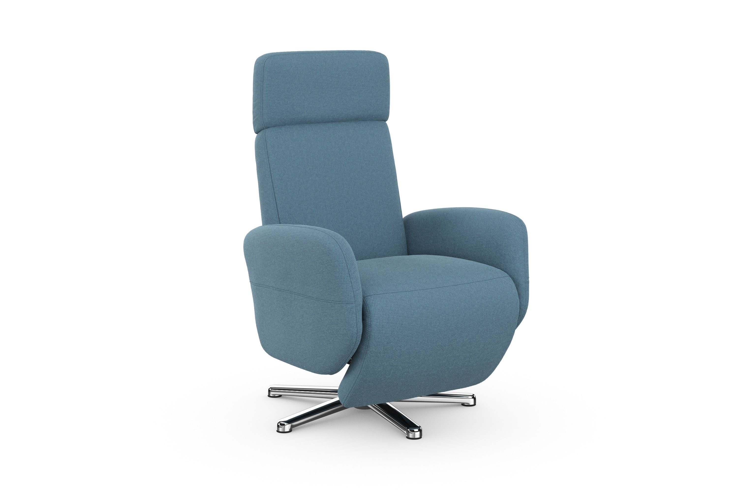 sit&more Relaxfauteuil Grenoble, incl. hoofdsteunverstelling en bekabelde afstandsbediening