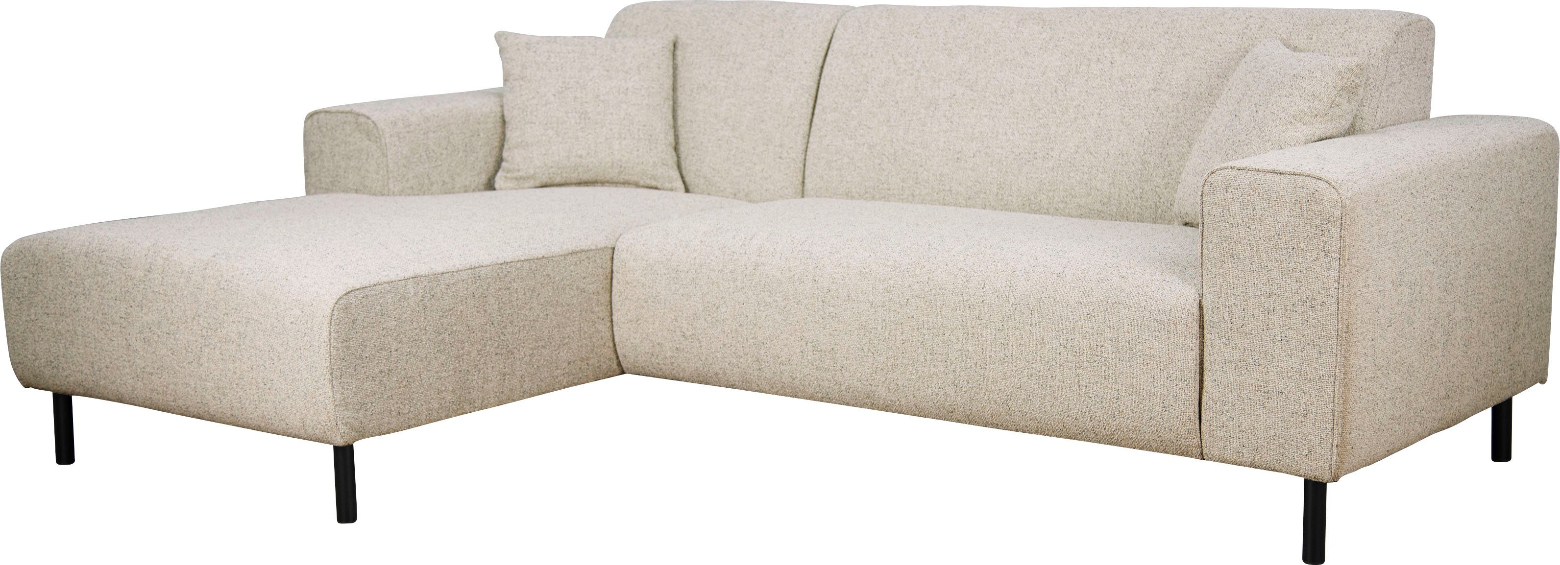Home affaire Hoekbank ARROS L-vorm met golfondersteuning, afmetingen B/D/H: 235/163/81 cm incl. sierkussens, met recamiere rechts/links bestelbaar, ook in cord