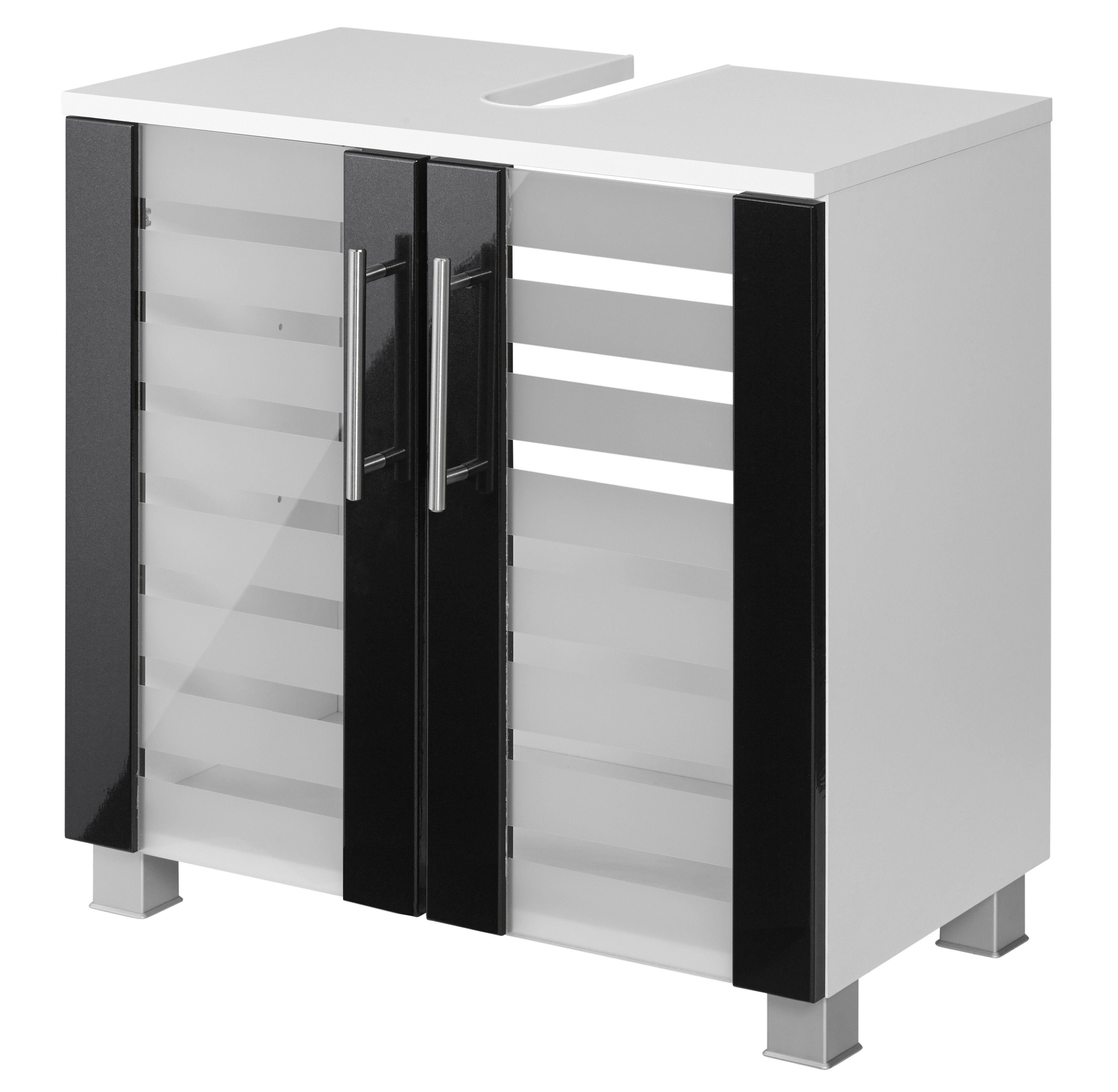 welltime Wastafelonderkast Jaca Breedte 60 cm, met MDF-hoogglansfronten
