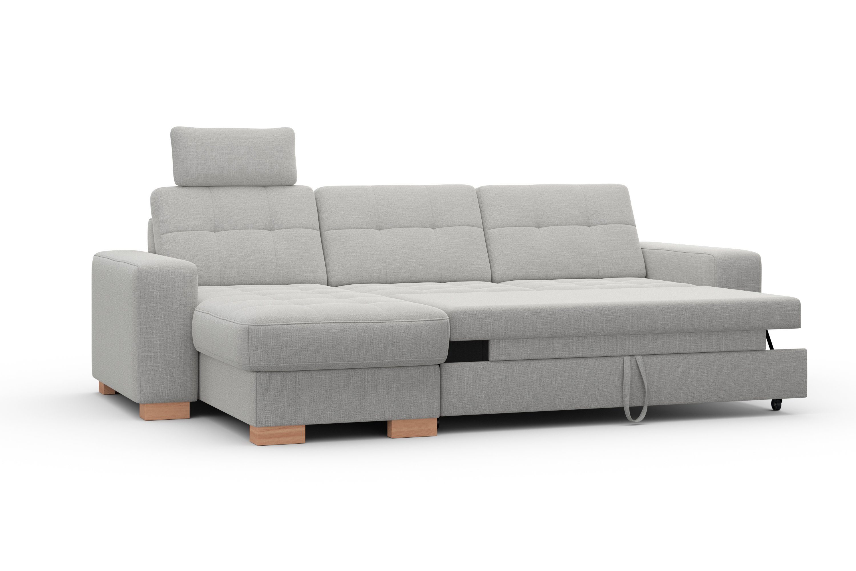 sit&more Hoekbank Quincy L-vorm naar keuze met slaapfunctie en bedkist