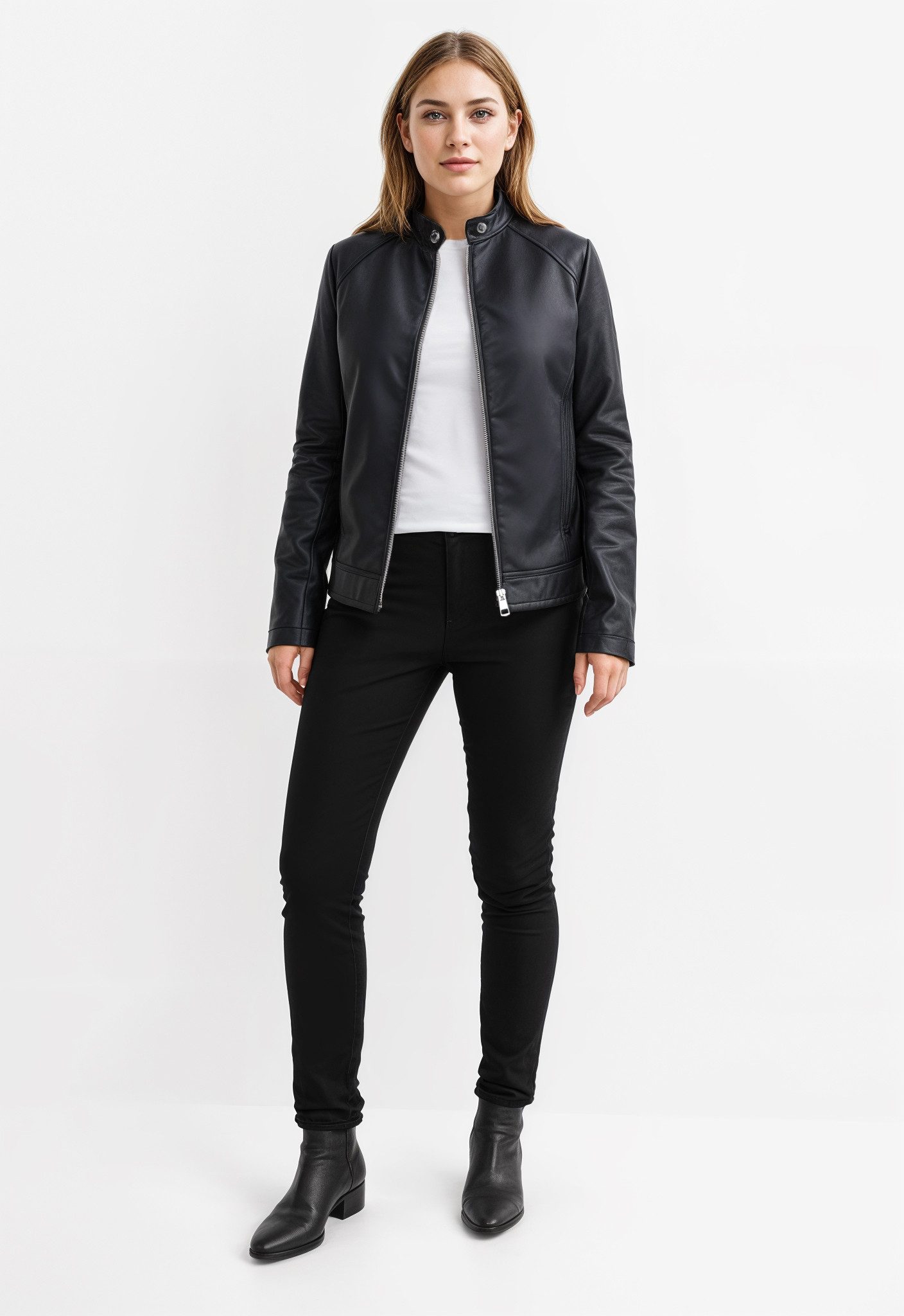 Only Imitatieleren jack ONLSABINE FAUX LEATHER JACKET OTW
