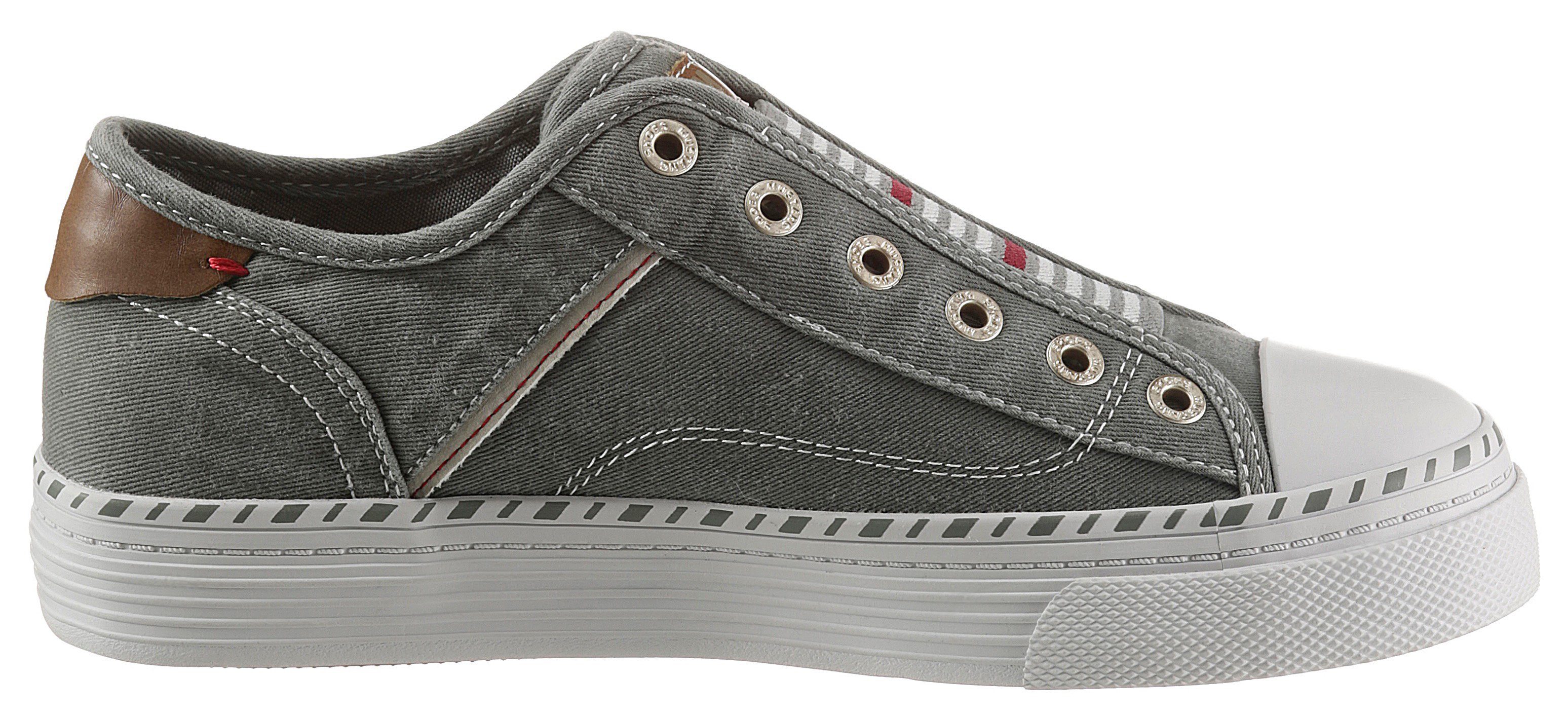 Mustang Shoes Slip-on sneakers Instapschoen, Vrijetijdsschoen Slippers, instapschoenen, vrijetijdsschoenen met praktische elastische band