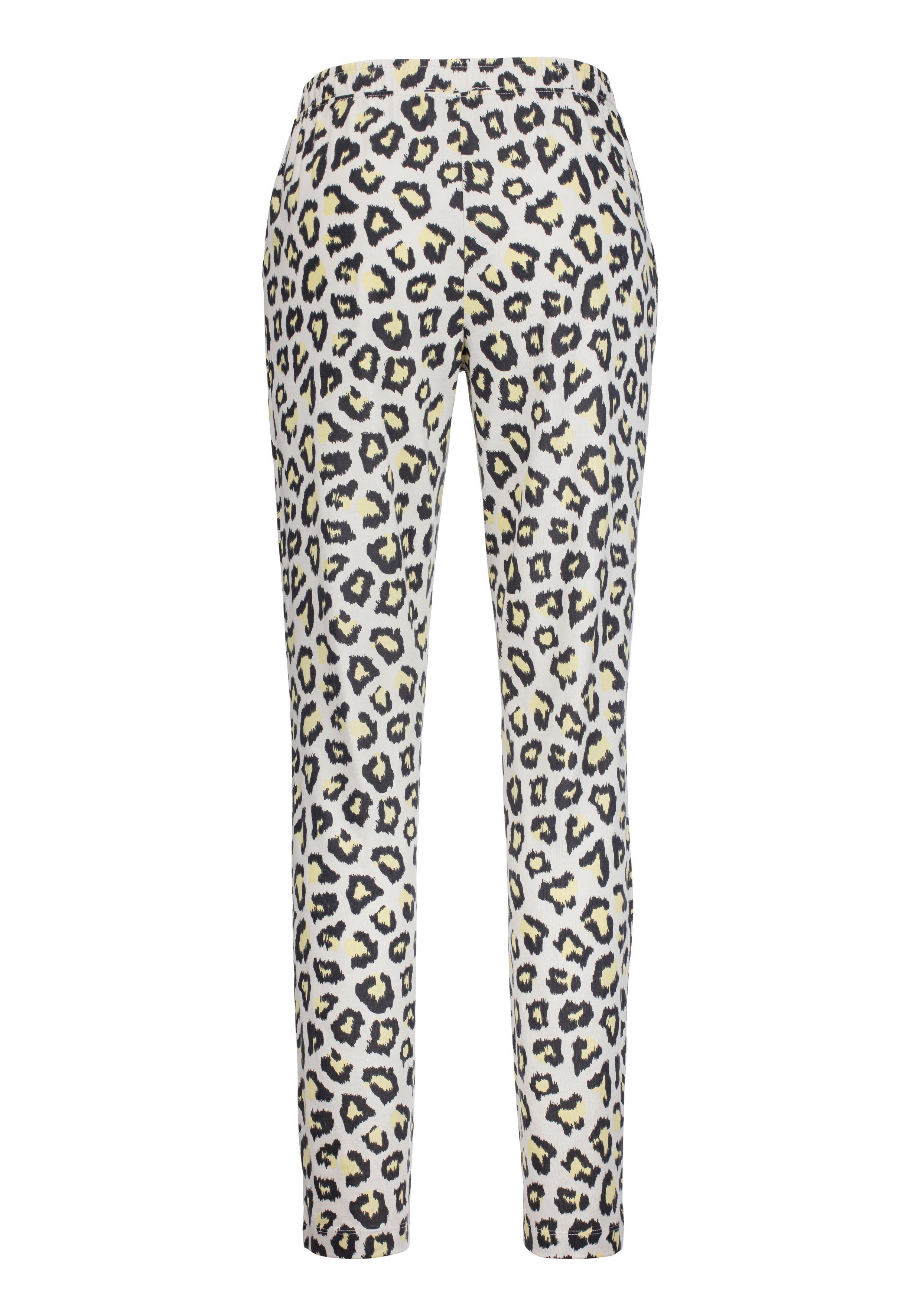 Vivance Dreams Pyjama met luipaardprint (set, 3-delig, 3-delig)