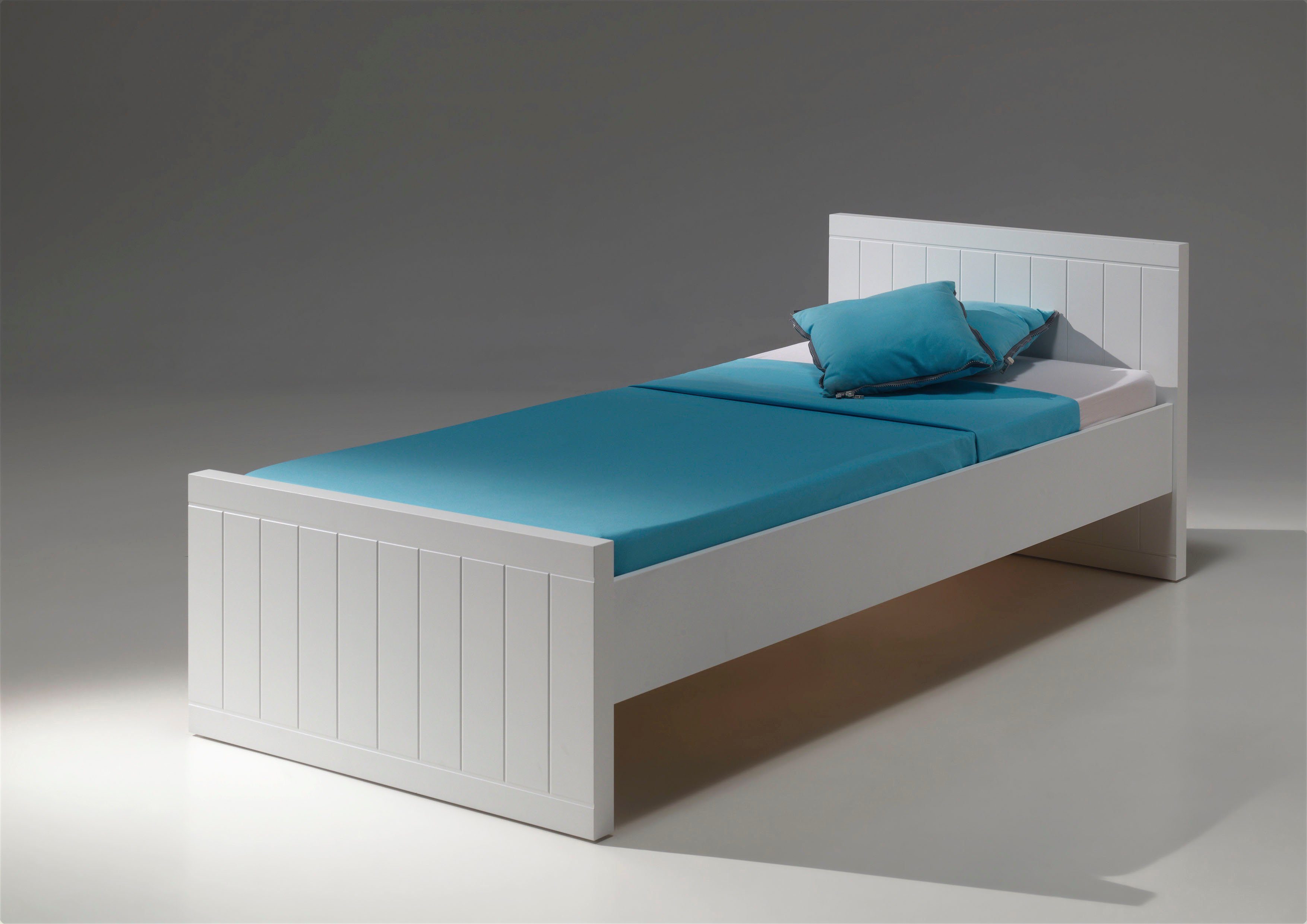 Vipack 1-persoonsledikant Moderne 1-persoons met 90x 200 cm ligoppervlak, wit gelakt eenpersoonsbedden wit