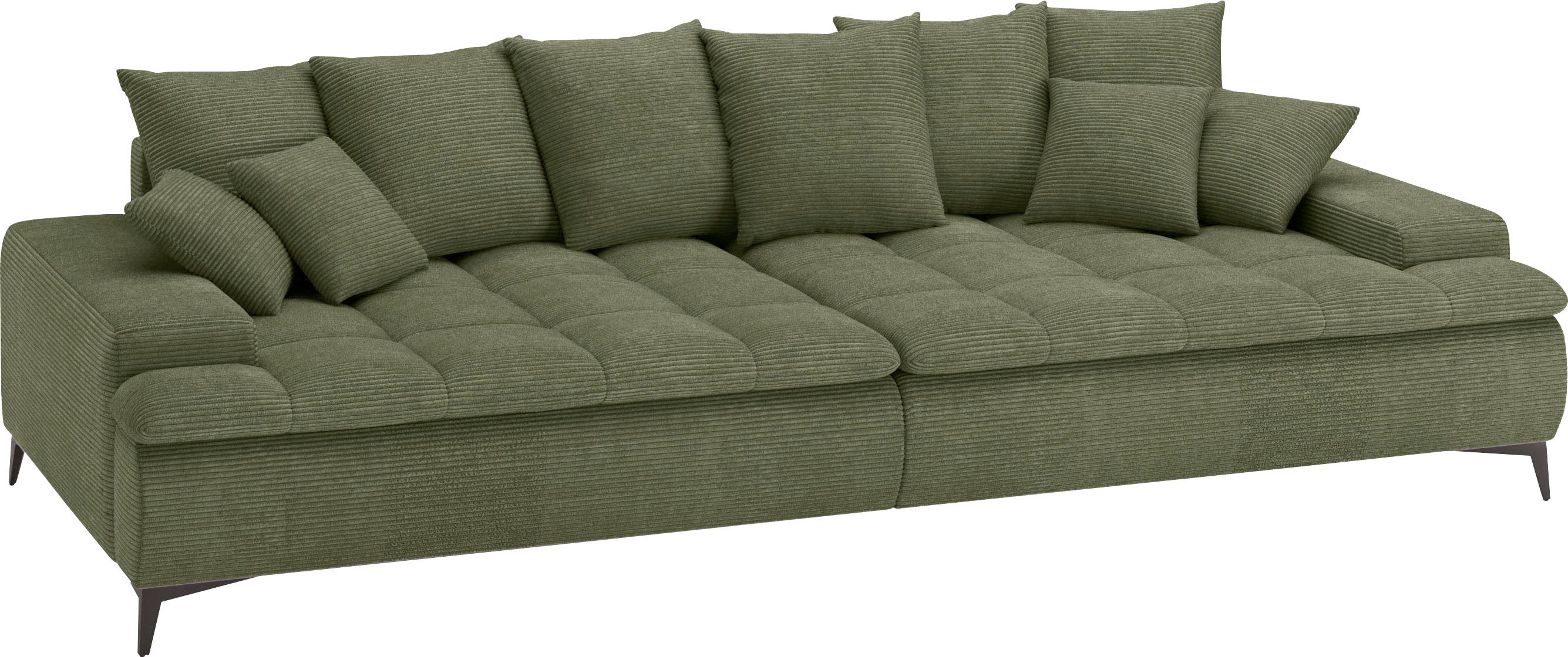 Mr. Couch Megabank Haiti III Met koudschuim, belastbaar tot 140 kg groen, xxl banken