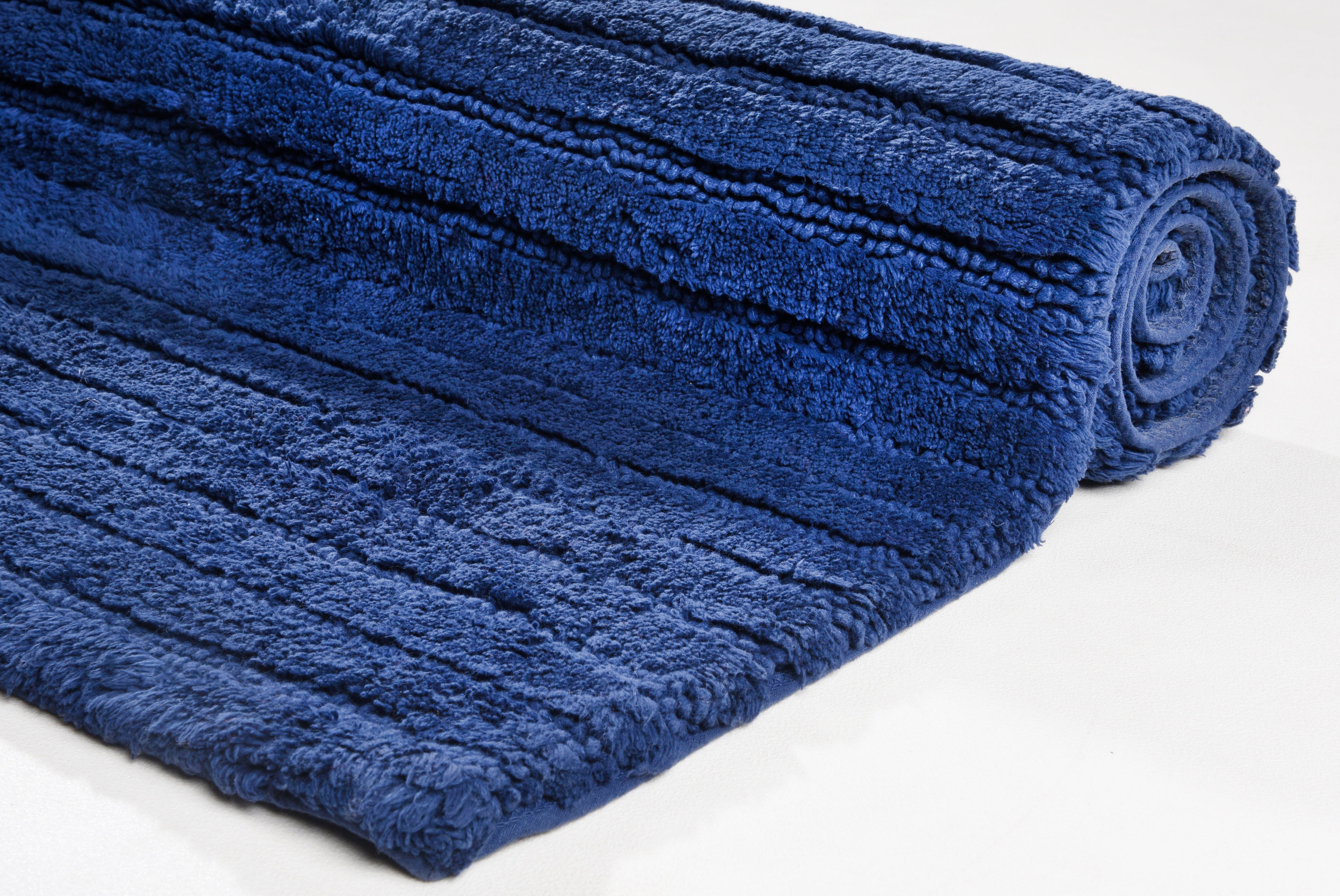 TOM TAILOR HOME Badmat Cotton Stripes Unikleurig, gestreept, puur katoen, reliëfeffect (1 stuk)