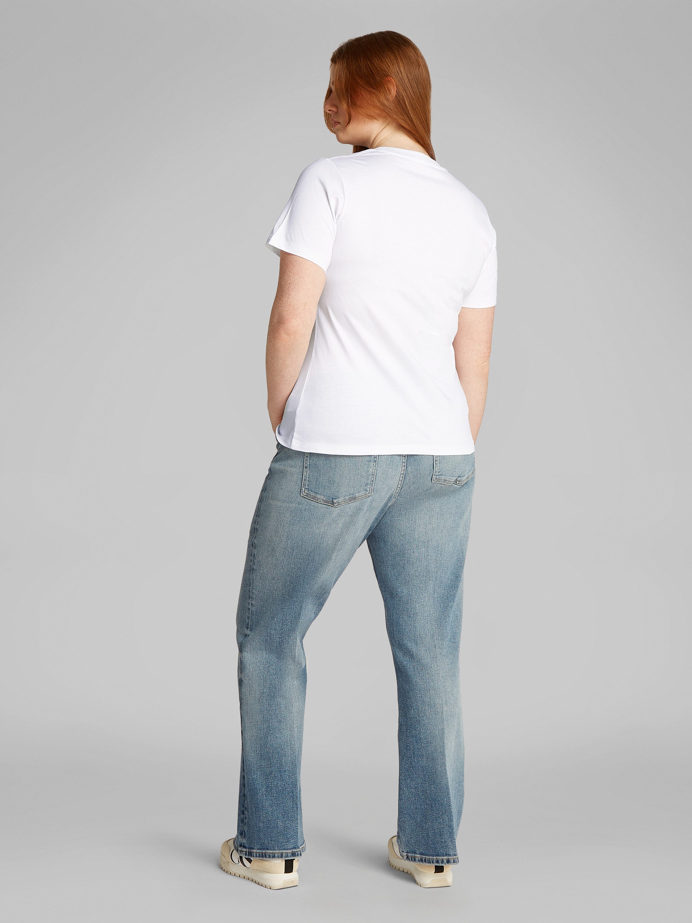 Calvin Klein Jeans Plus T-shirt PLUS GRADIENT MONOLOGO SLIM TEE