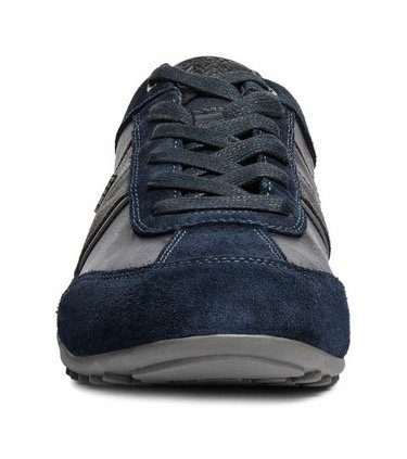 Geox Sneakers U WELLS C Vrijetijdsschoen, lage schoen, veterschoen met logoversiering