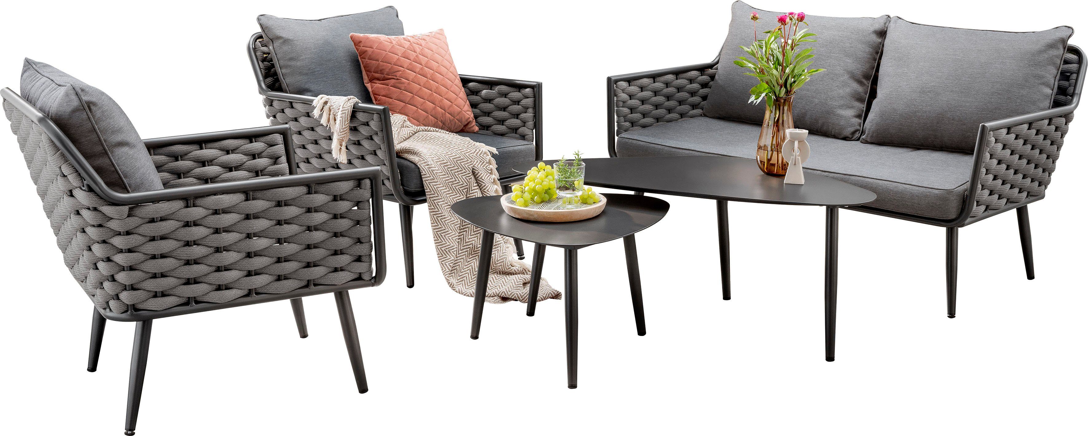 Destiny Tuinset Ravenna Aluminium, Olefin-touw (set, 12-delig)