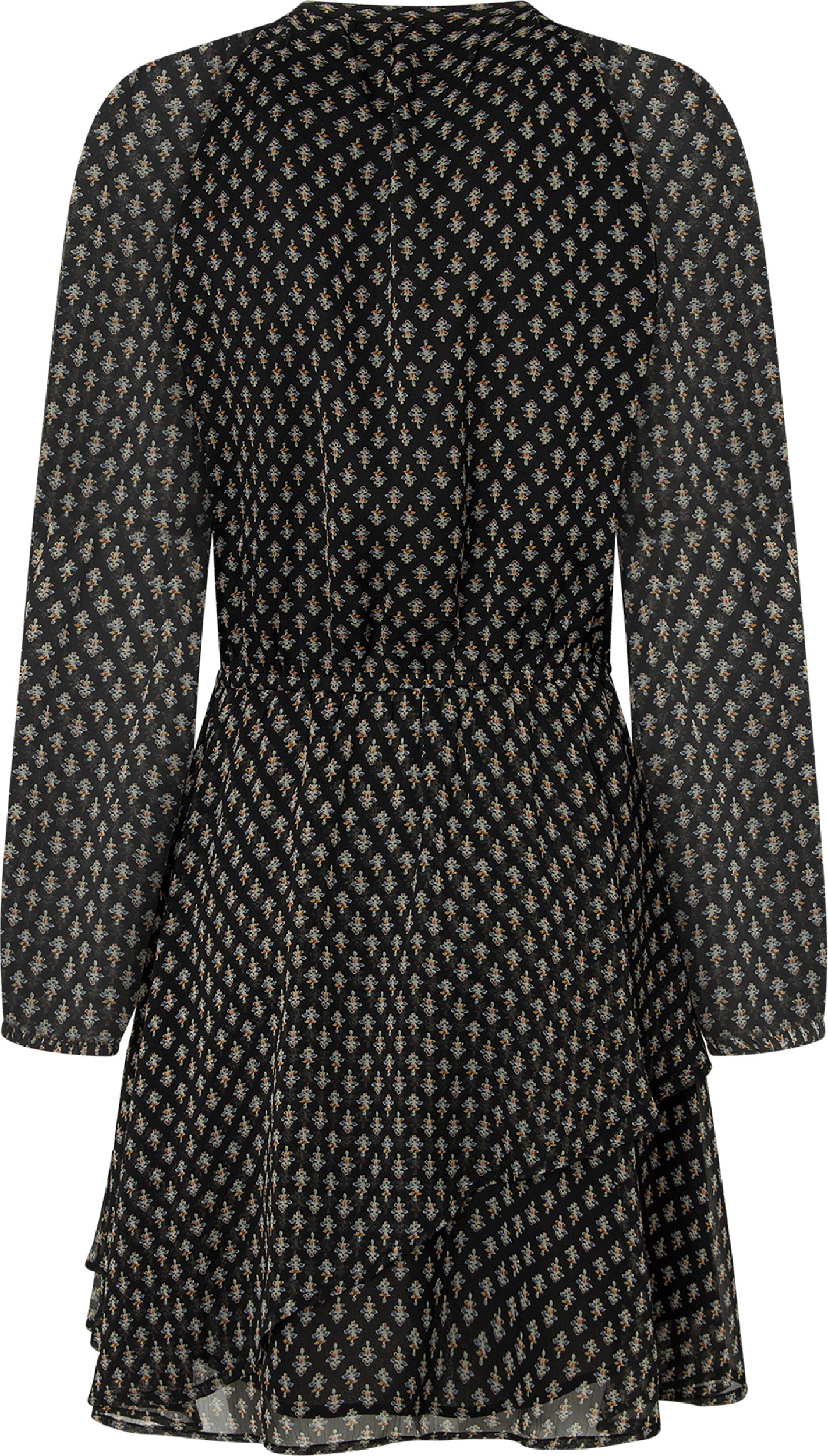 Pepe Jeans Gedessineerde jurk Salina met lange, halftransparante mouwen