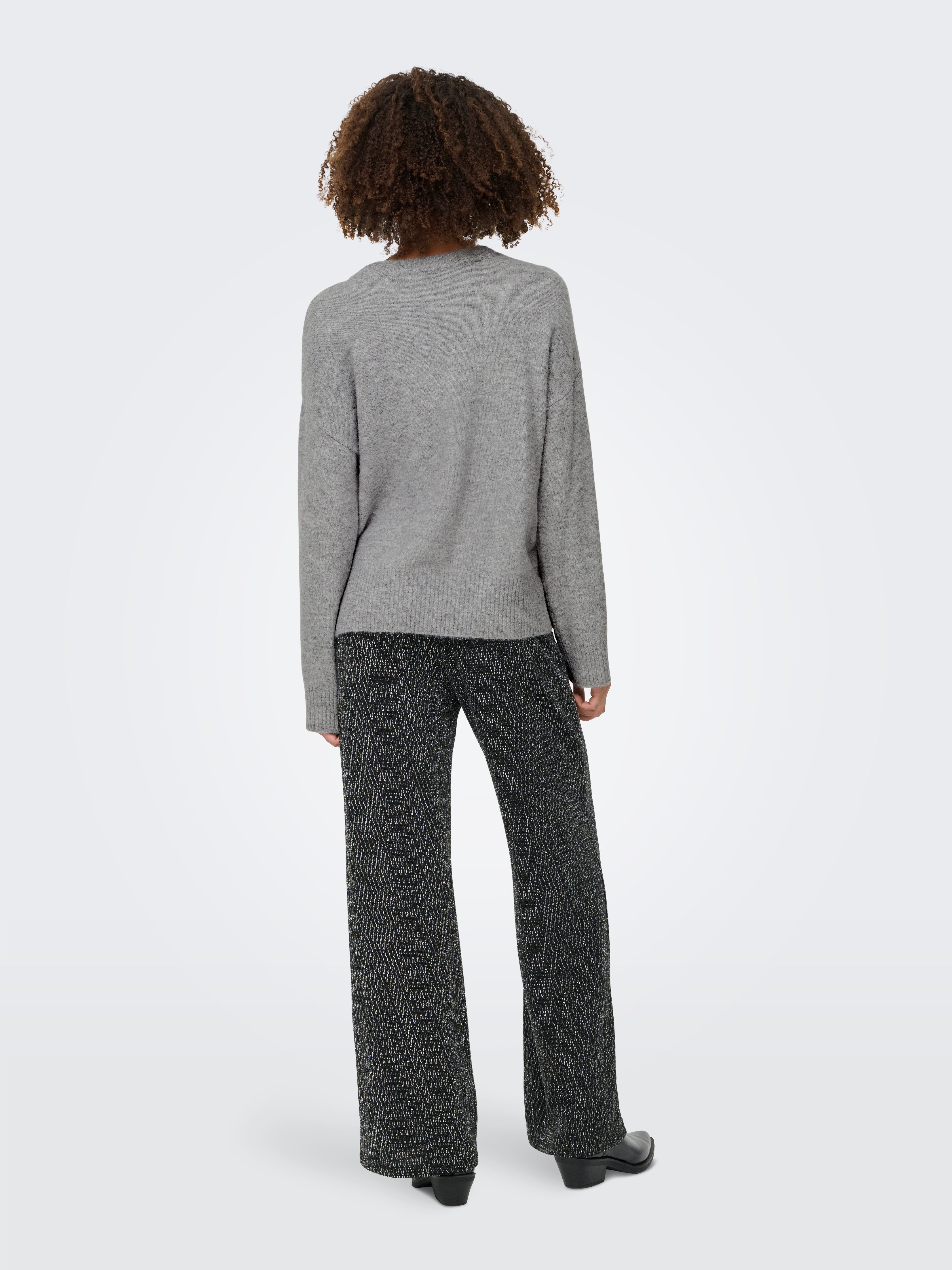 Only Gebreide trui ONLRENE LIFE LS BUTTON O-NECK CC KNT