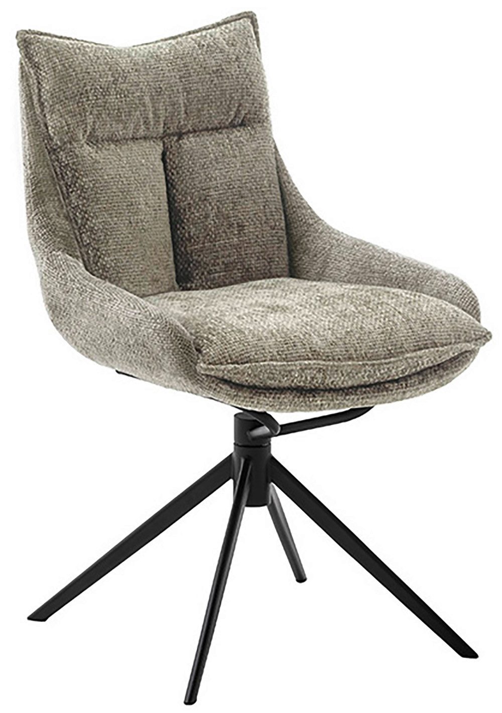 MCA furniture Eetkamerstoel Parker (2-set), draaibaar 360°, draai- & schommelfunctie, belastbaarheid 120 kg