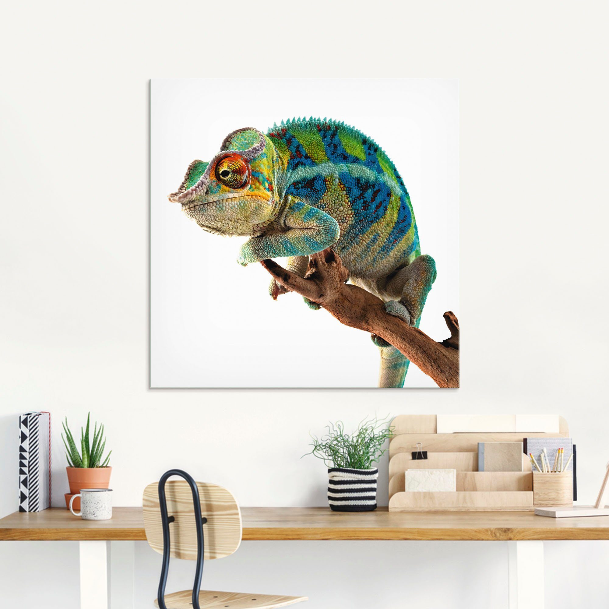 Artland Print op glas Ambanja panter kameleon