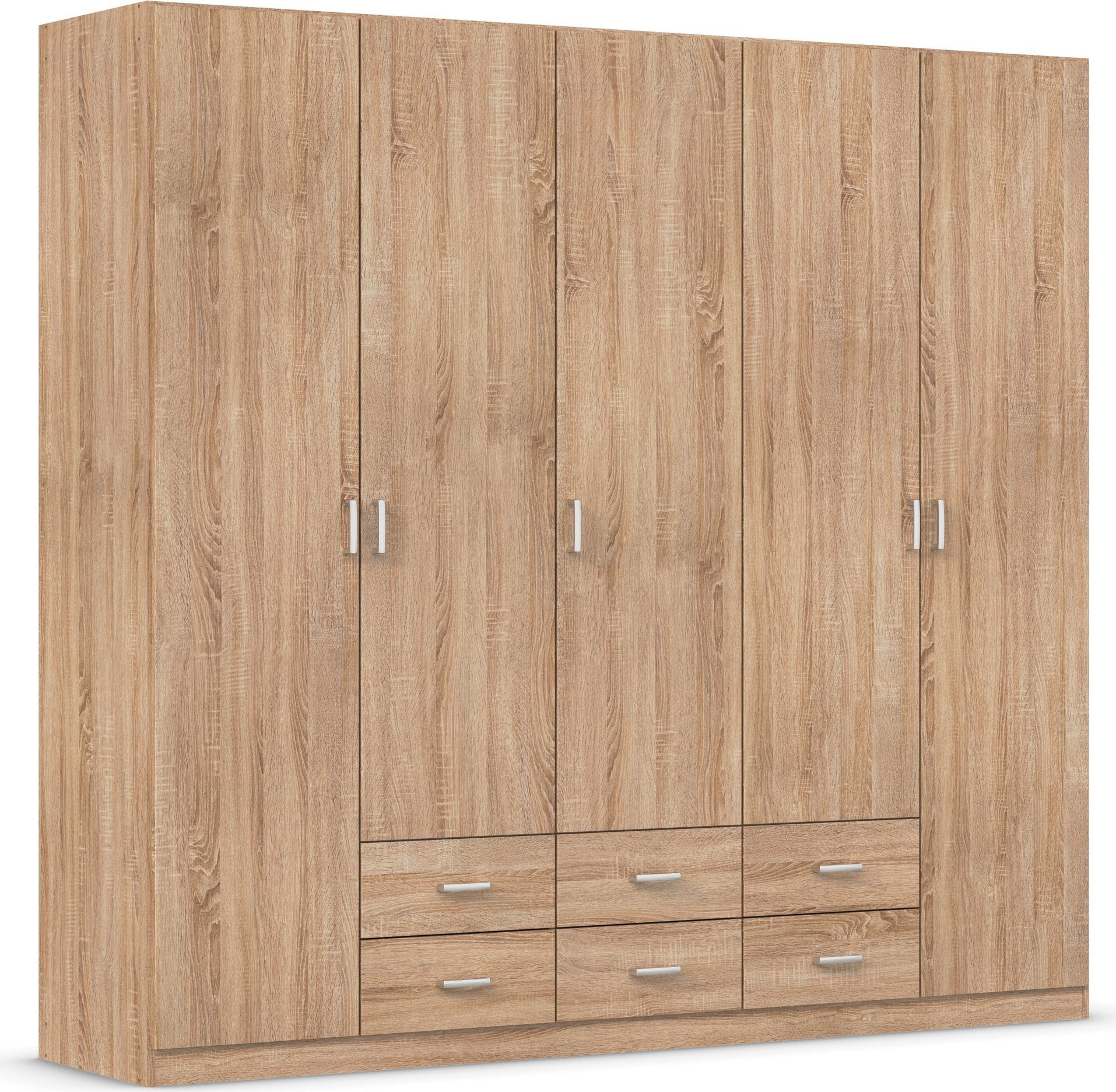 rauch Draaideurkast Kledingkast kast garderobe linnenkast GAMMA in 3 breedtes met 6 lades, in eenvoudig design topseller made in germany