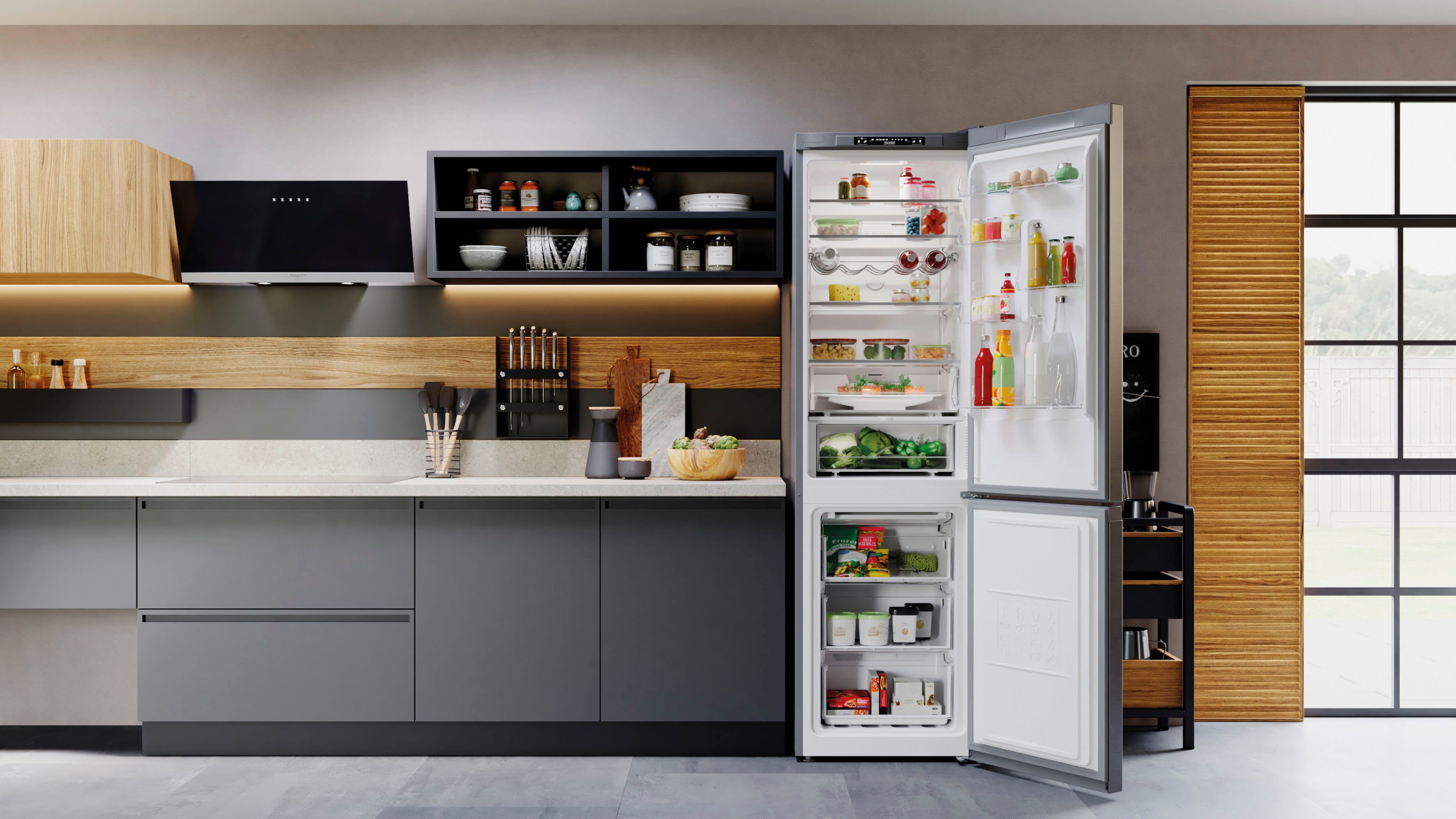 BAUKNECHT Koel-vriescombinatie KGNF 210C2IN