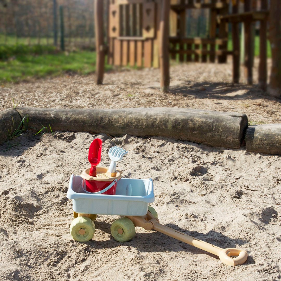 Klein Bolderkar Little Foot, Spiel-Bollerwagen mit Eimerset, aus Recyclingkunststoff