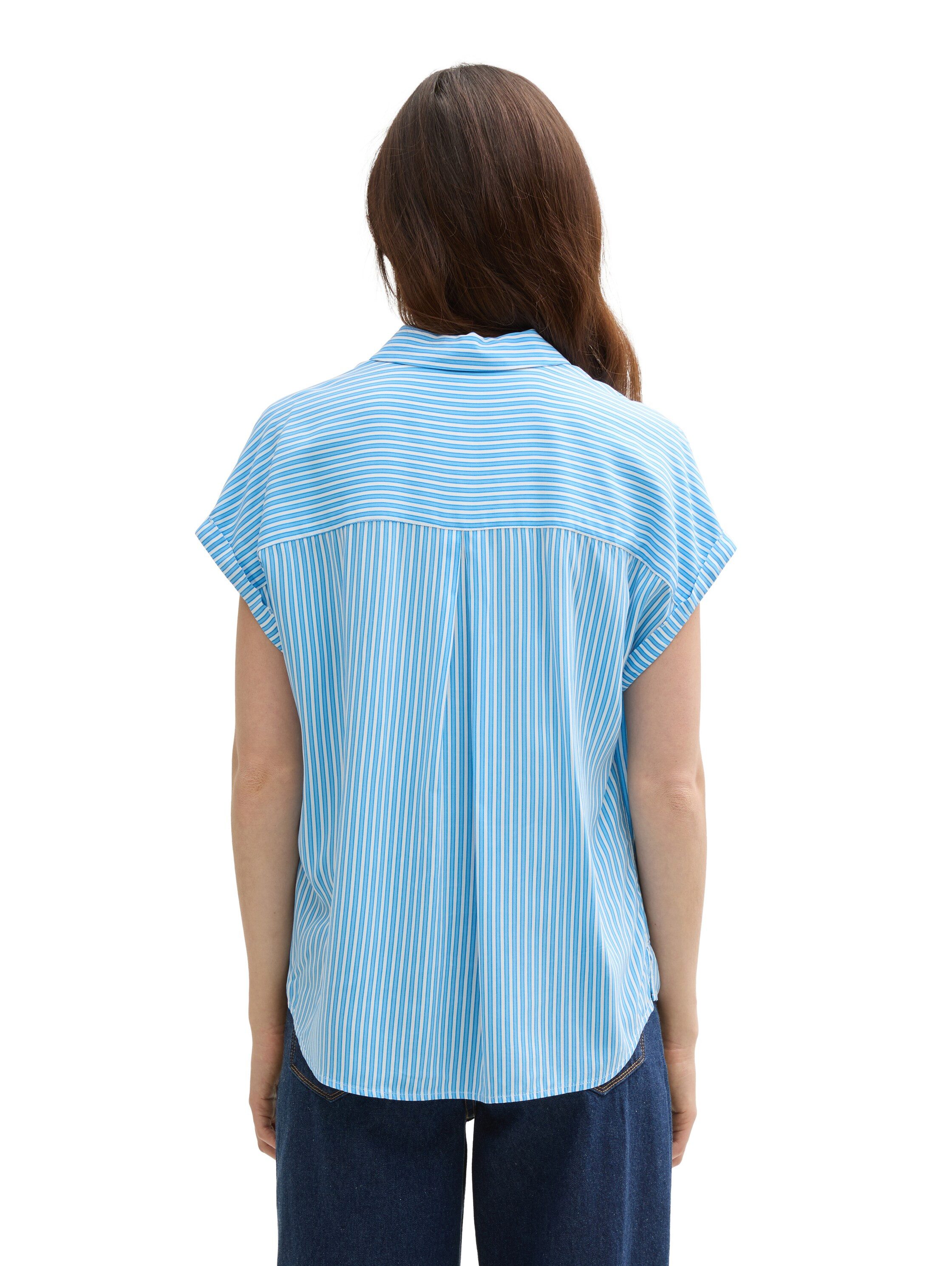 Tom Tailor Denim Shirtblouse met wijde mouwen
