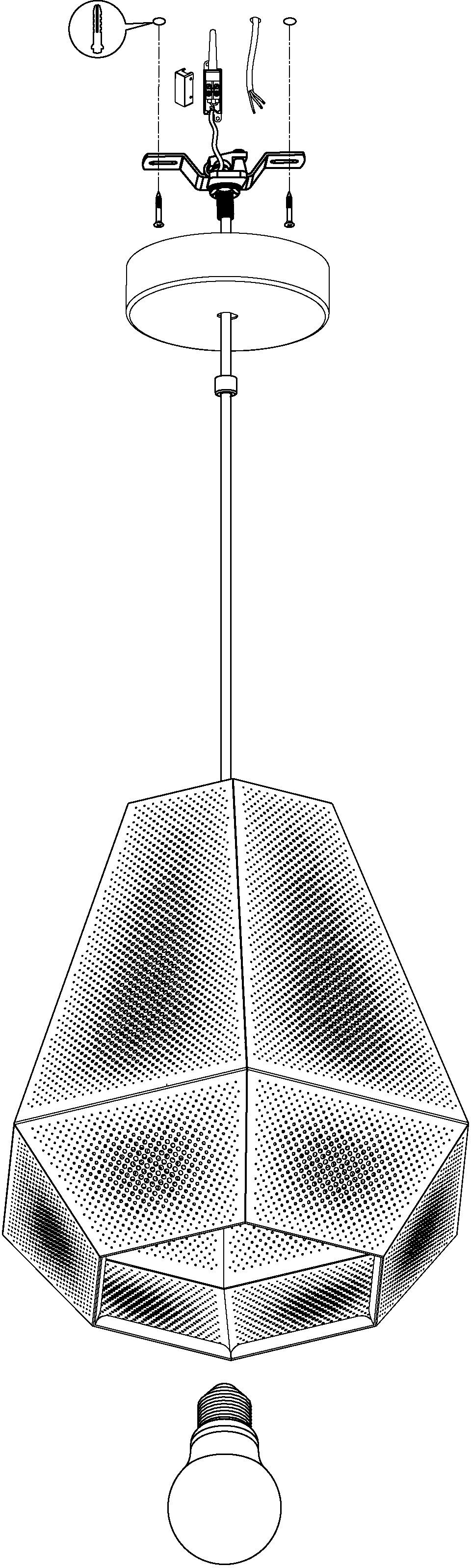 EGLO Hanglamp CHIAVICA Hanglicht, hanglamp