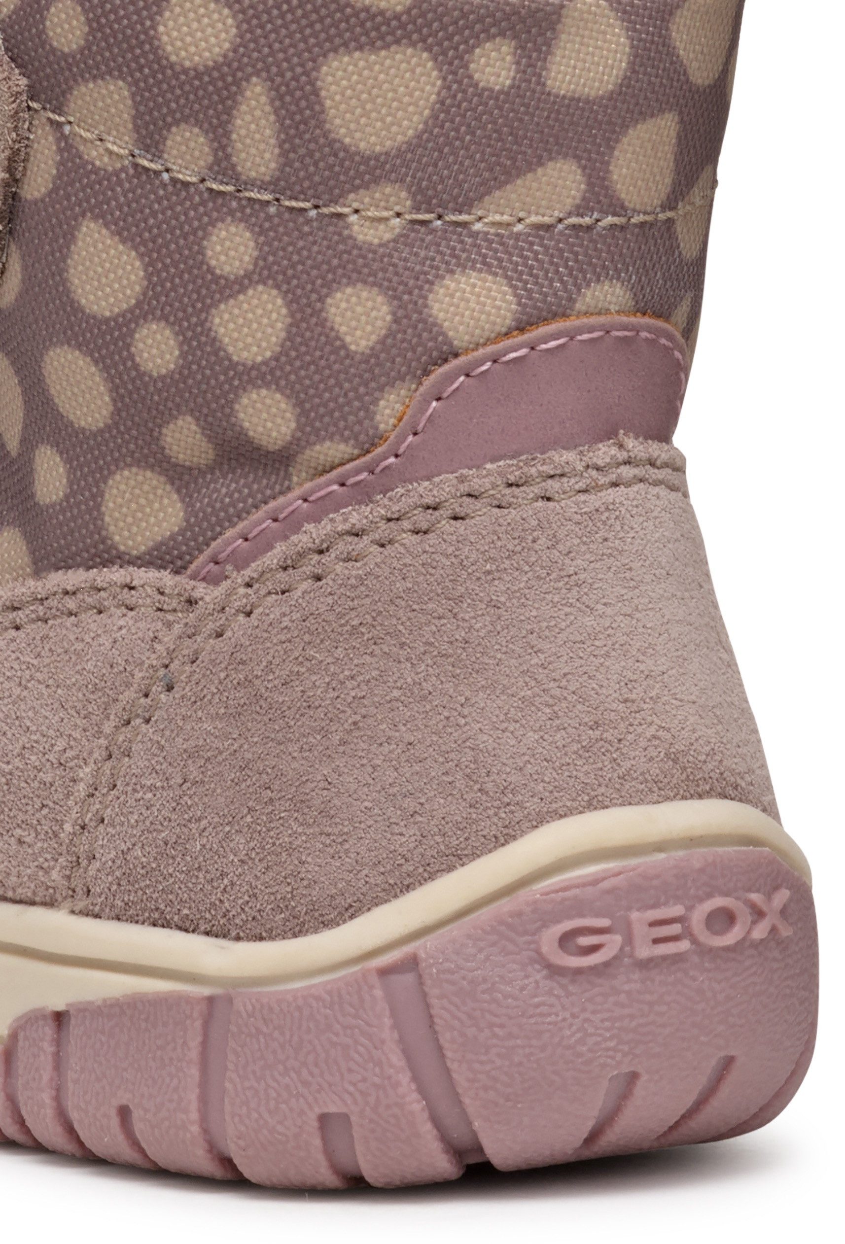 Geox Winterlaarzen B OMAR GIRL WPF Klittenbandlaarzen, babylaarzen winterlaarzen met mooi patroon