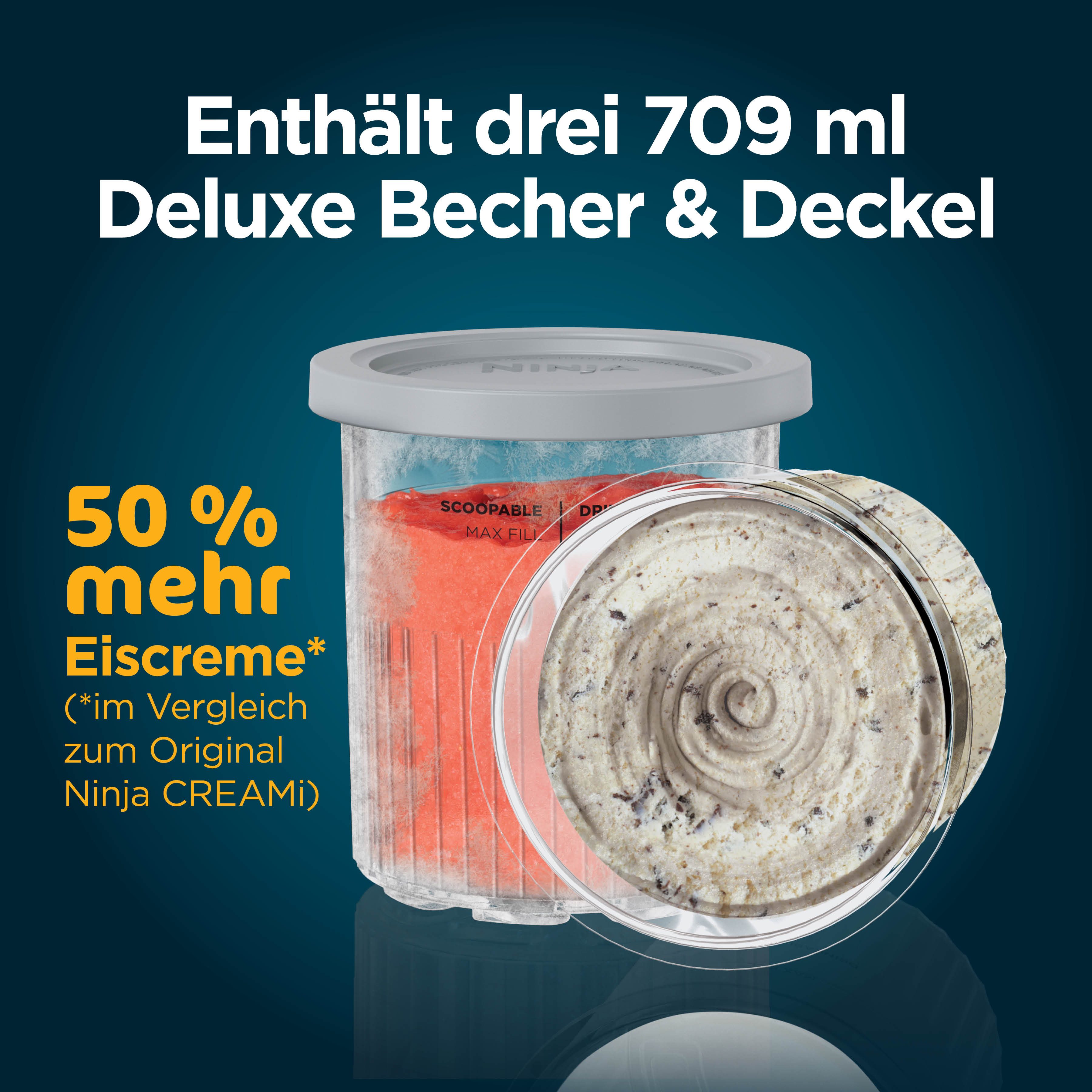 NINJA Ijsmachine NC501EU Creami Deluxe, 10-in-1 Eis-und Eisgetränkmaschine