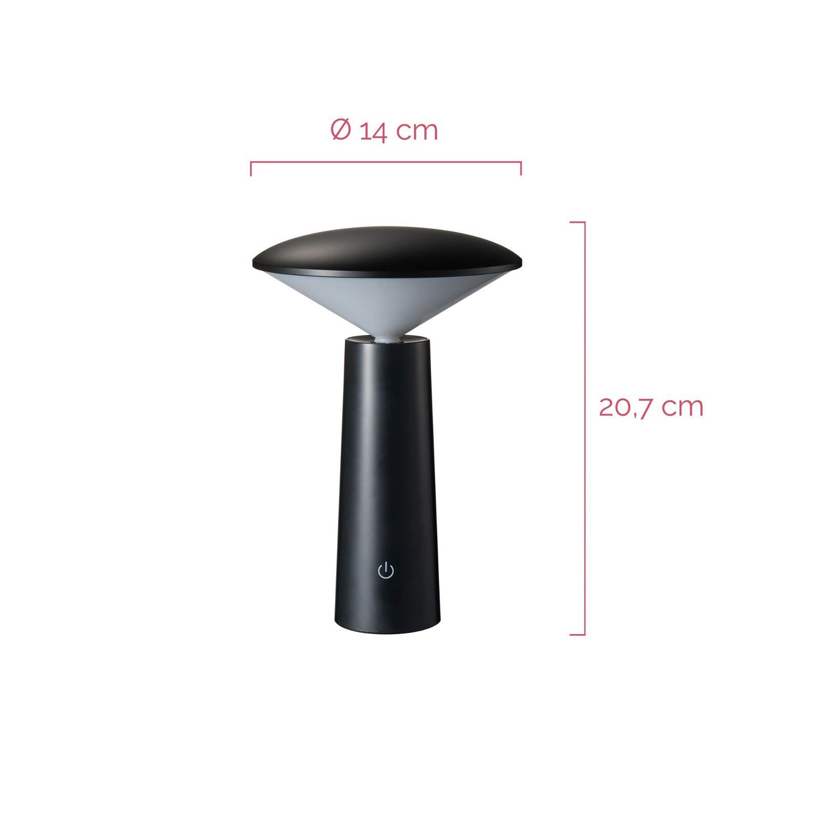 Pauleen Led-tafellamp Adorable Shine Mobile zwart 3W 5V (1 stuk)
