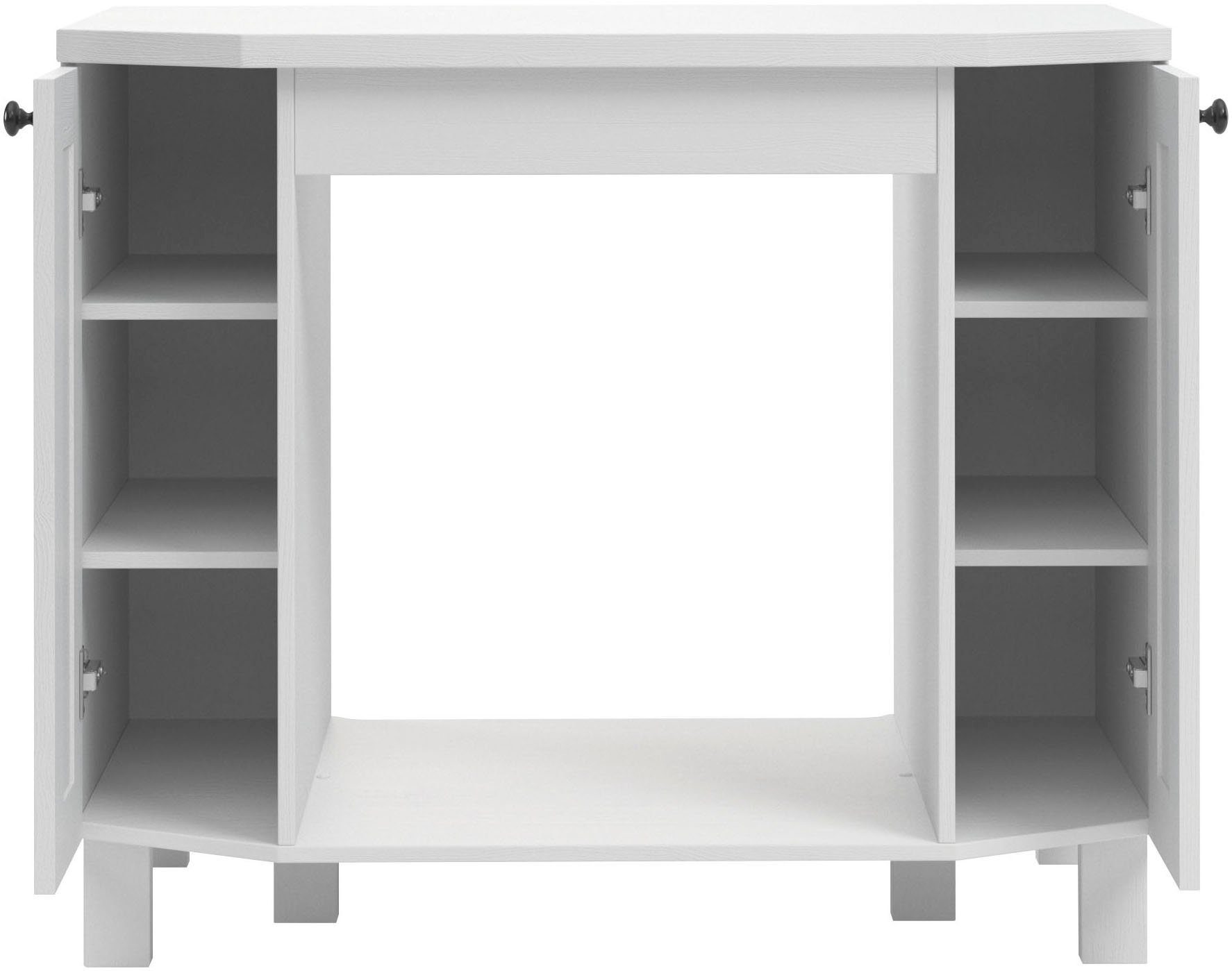 Kochstation Ombouwkast voor oven KS-Osby Massief grenen, breedte 100 cm, 2 deuren (1 stuk)