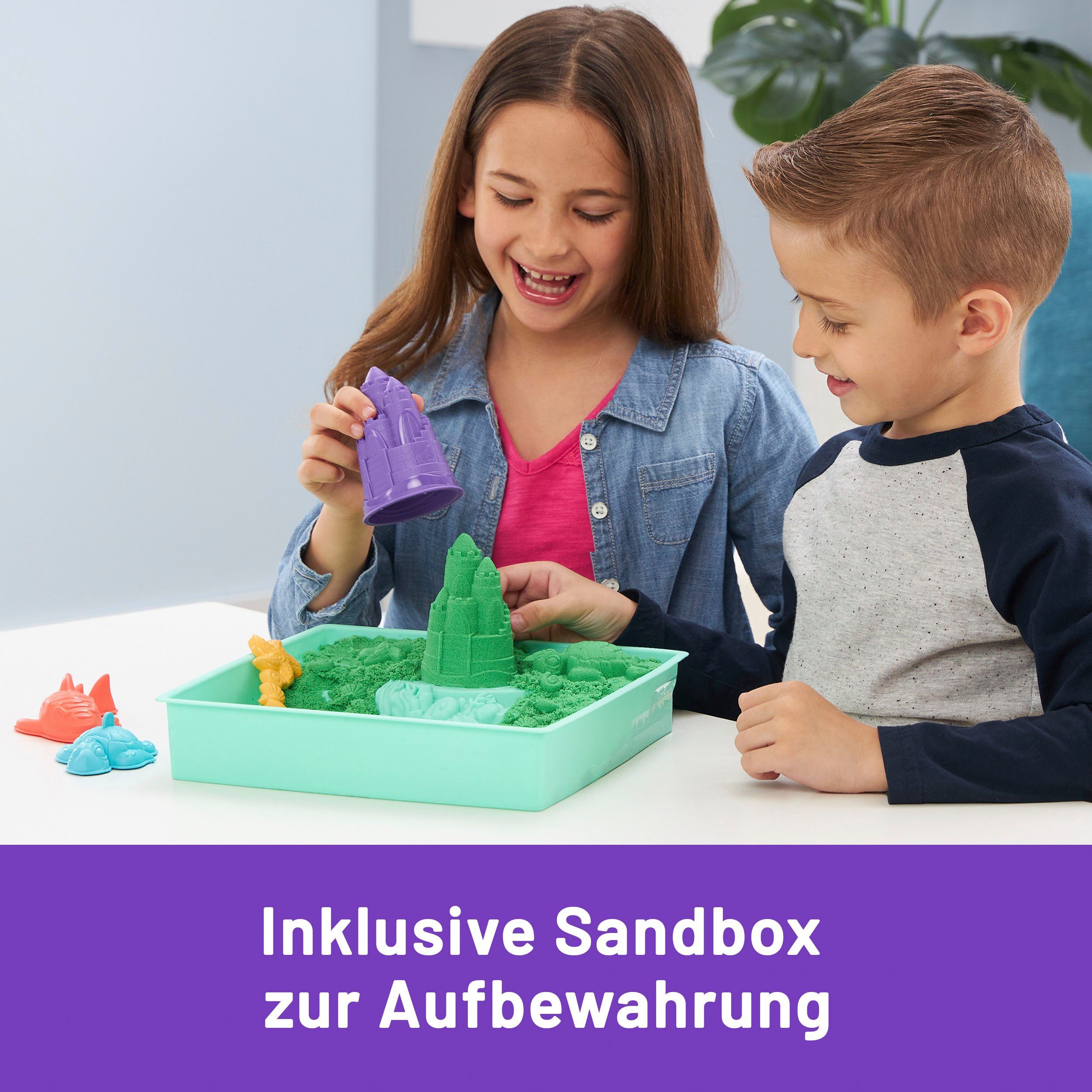 Spin Master Knutselset Kinetic Sand - Box 454 g - Groen