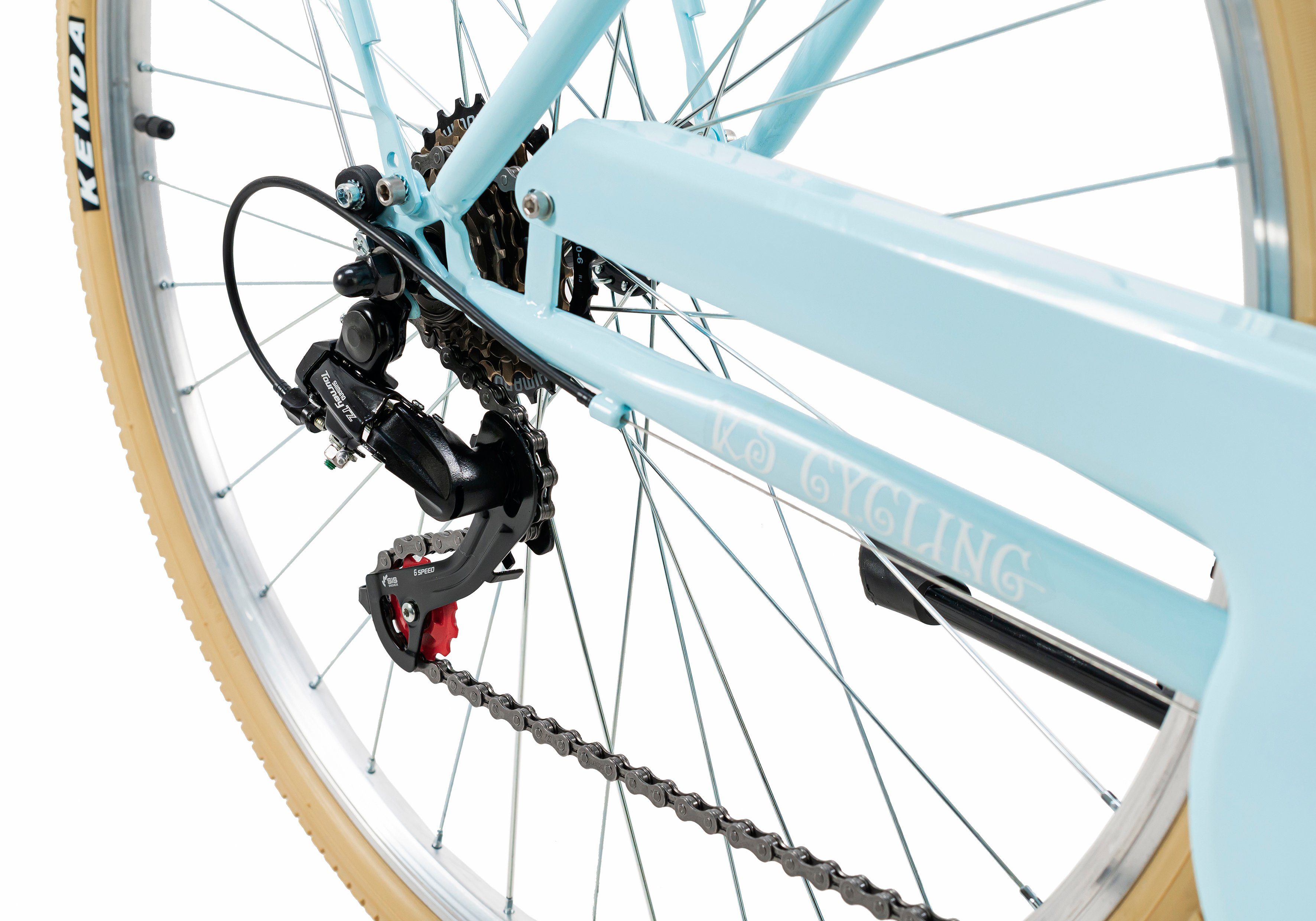 KS Cycling Citybike Casino voor dames, kettingversnelling
