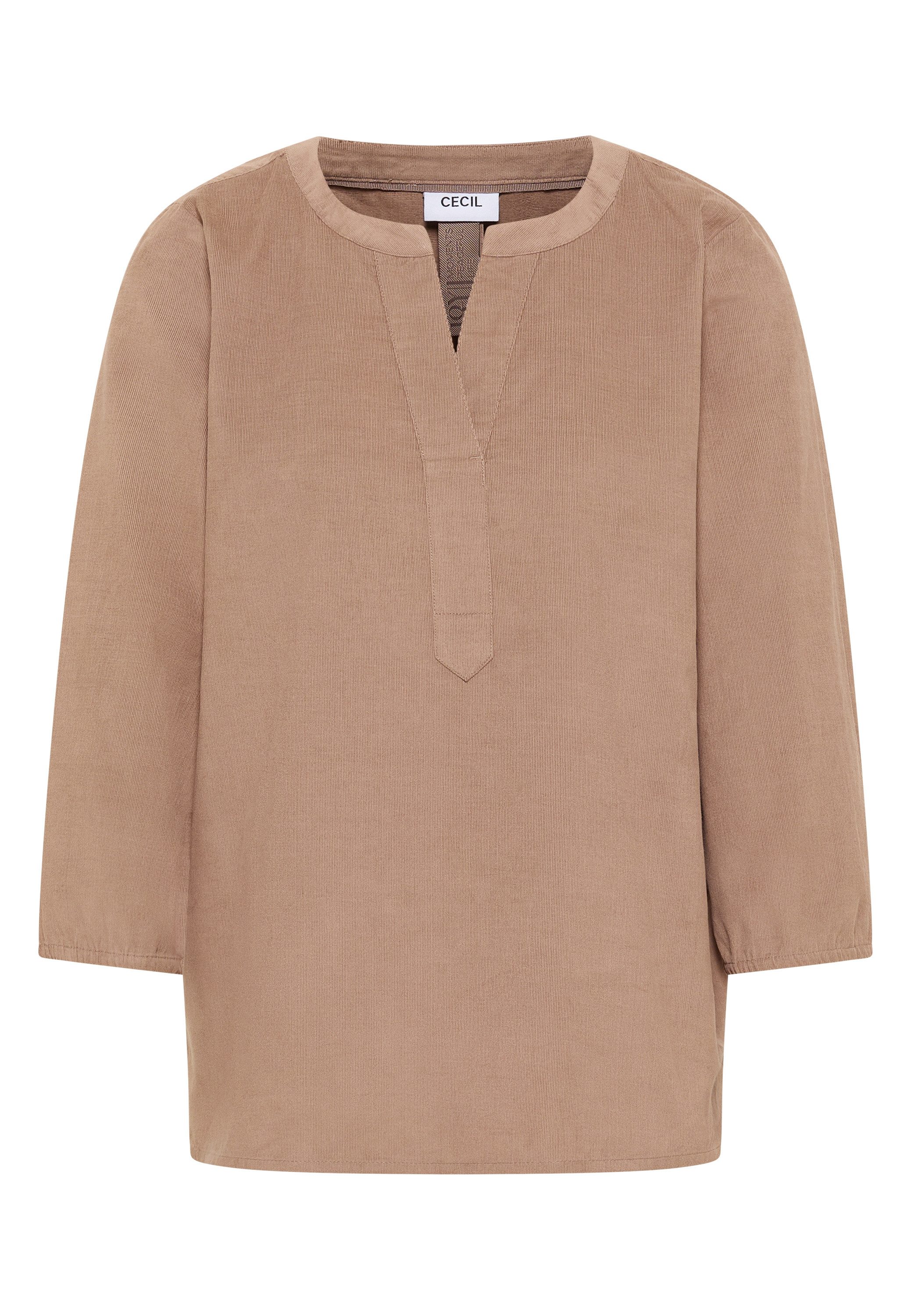 Cecil Blouse zonder sluiting in zachtere corduroy structuur van puur katoen