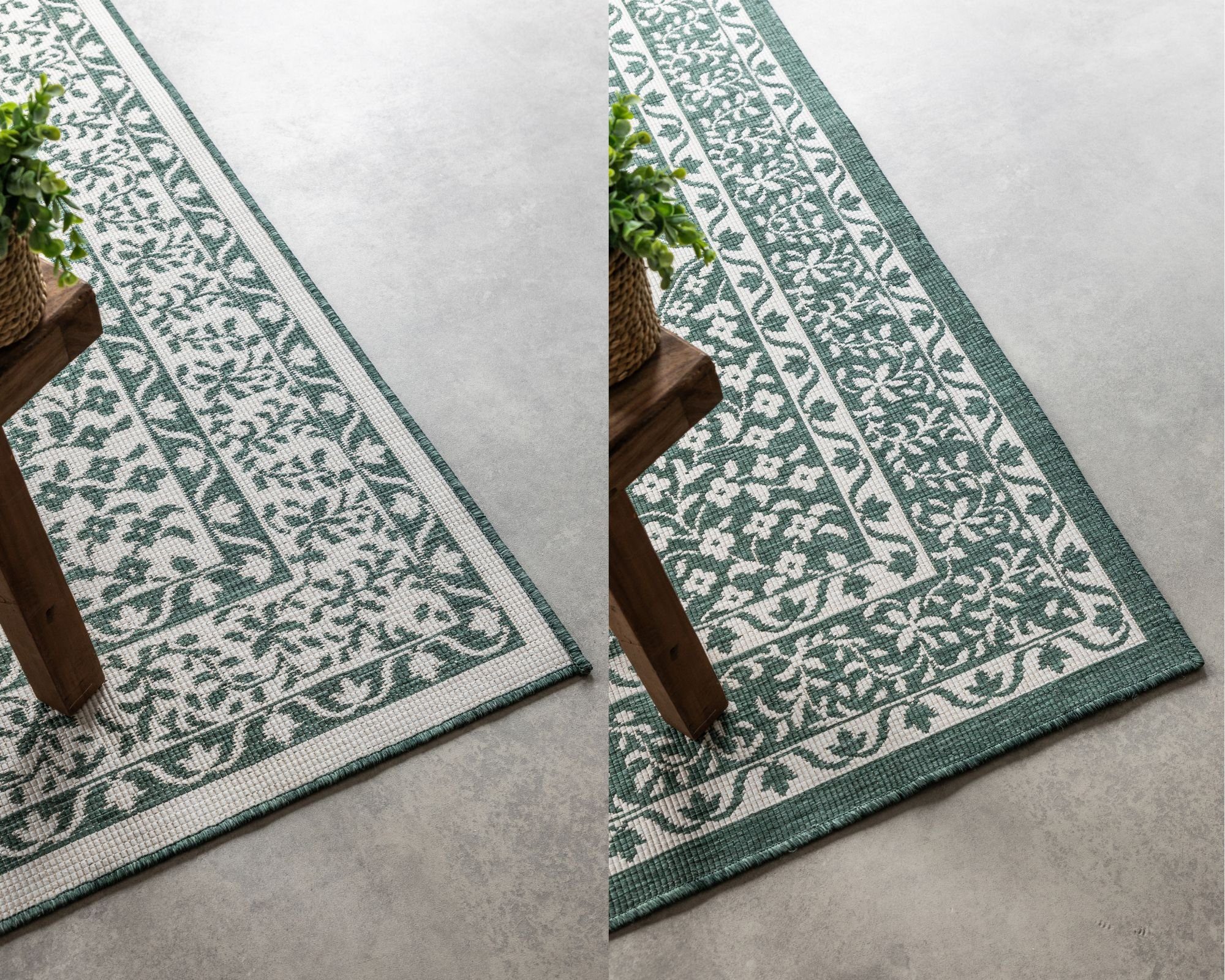 ELLE DECORATION Vloerkleed Meekly omkeerbaar tapijt Vlakweefsel, In-& Outdoor, Modern, tweezijdig, balkon, woonkamer