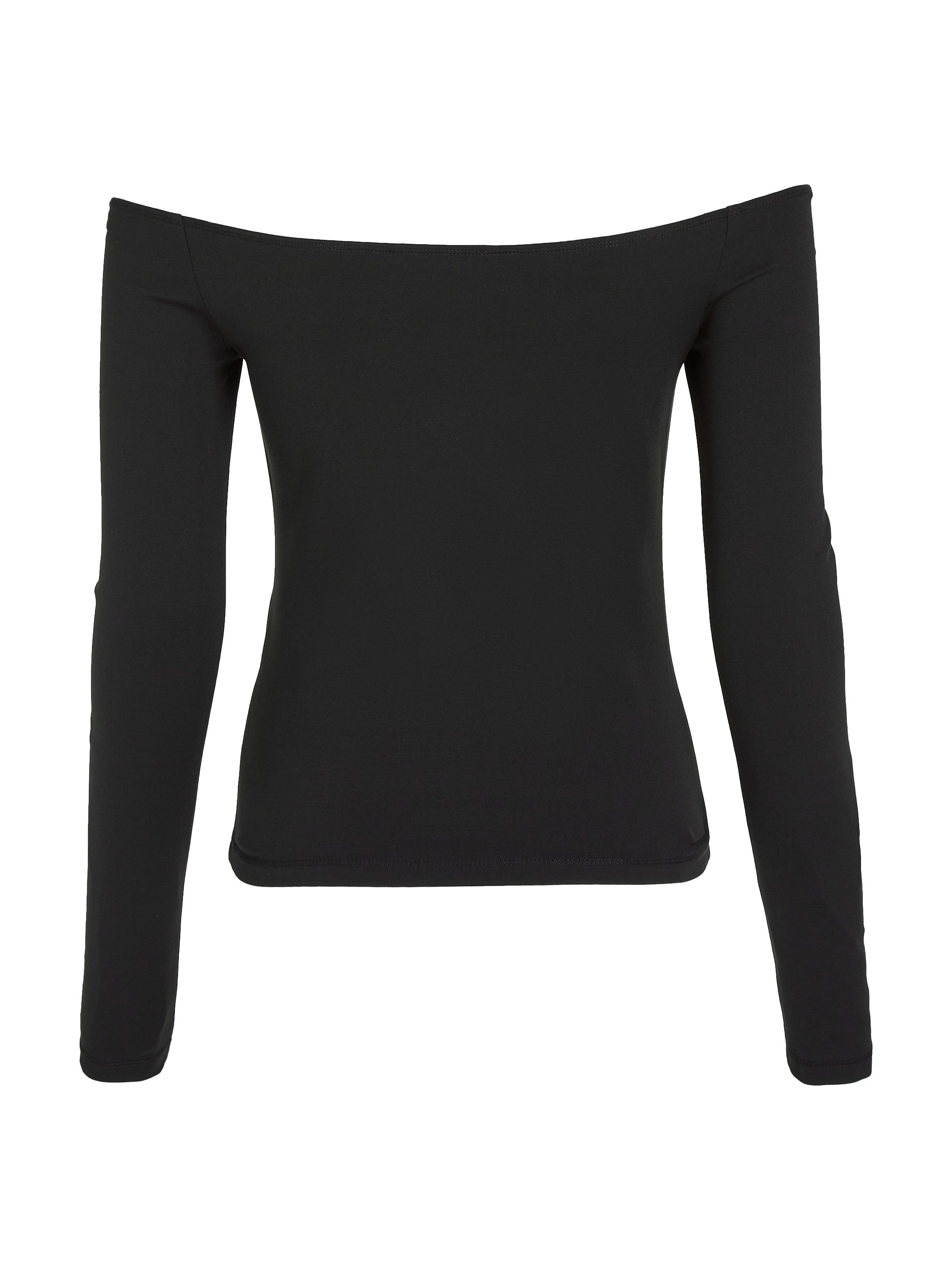 TOMMY JEANS Shirt met lange mouwen TJW SLIM BADGE CUTOUT TOP LS