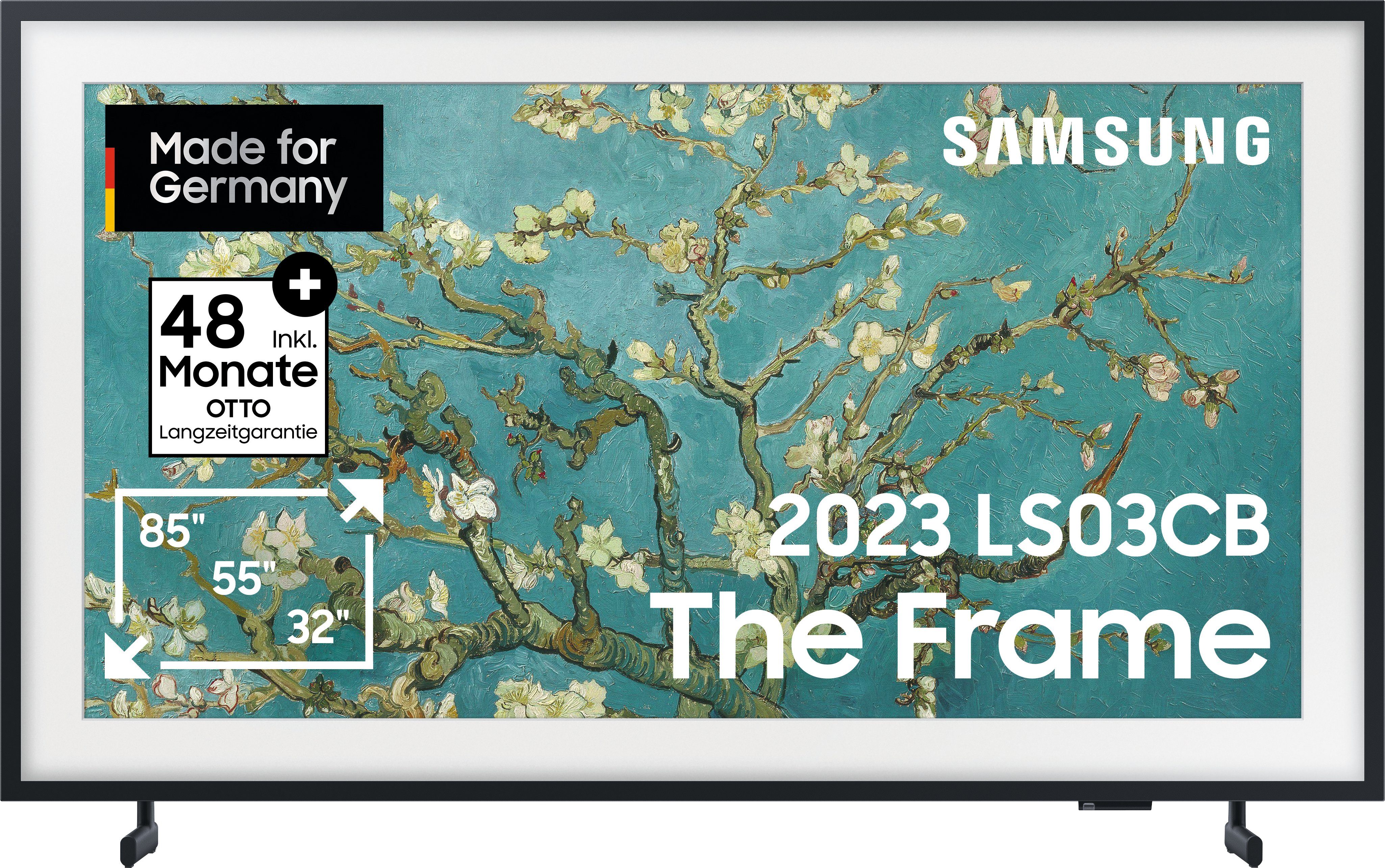 Samsung Led-TV GQ32LS03CBU, 80 cm / 32", Full HD, Smart TV, Mat display, Verwisselbare frame, Art Mode