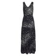 vivance maxi-jurk met stippenprint zwart