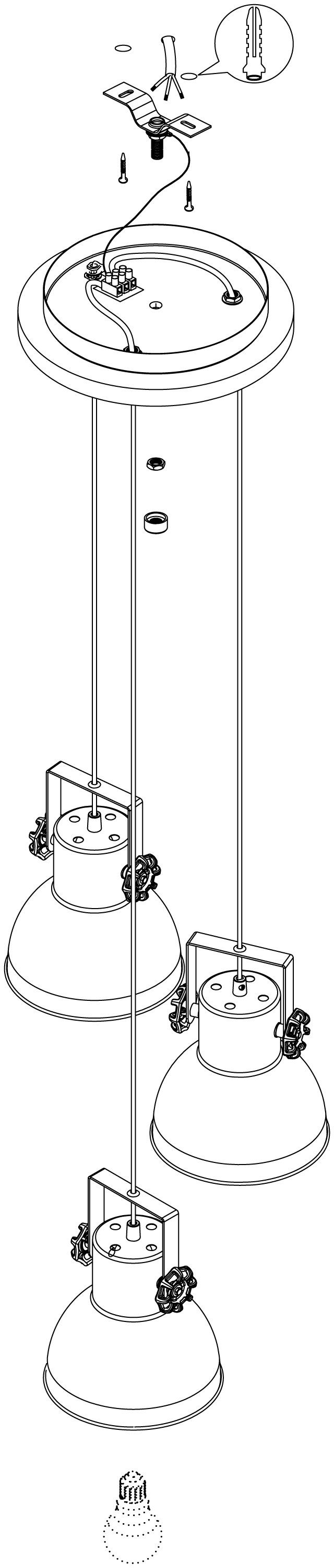 EGLO Hanglamp BARNSTAPLE Hanglicht, hanglamp