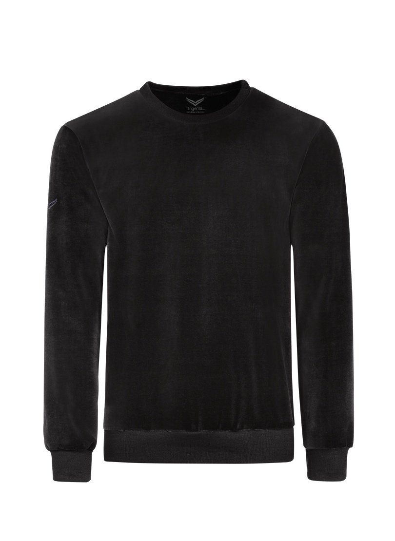 Trigema Sweatshirt TRIGEMA Nicki-shirt