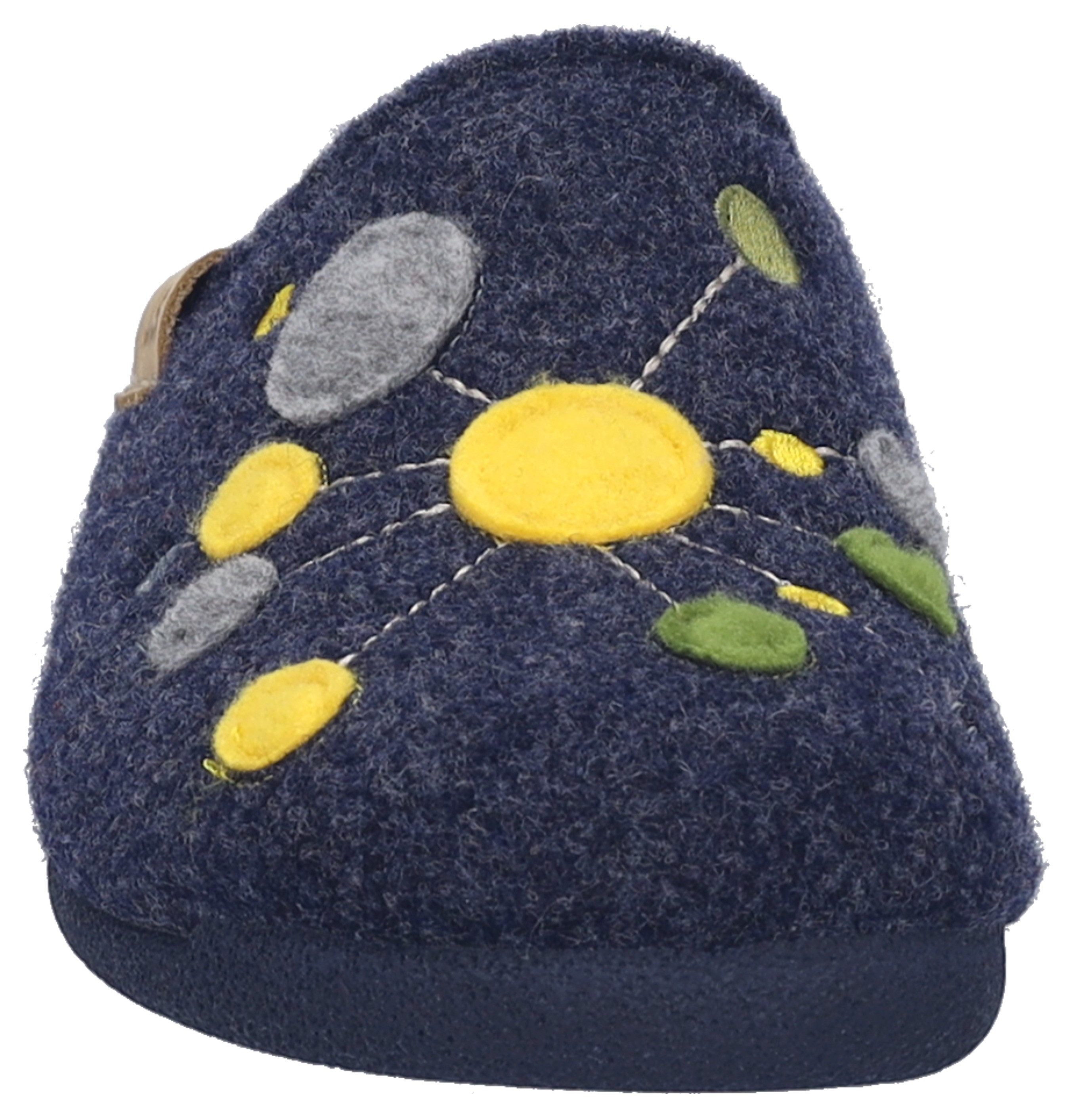 Josef Seibel Pantoffels Cara 02 Pantoffel, slipper met kleurrijke versiering