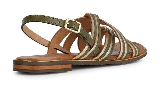 Geox Sandalen D SOZY PLUS G , zomerschoen, sandaal, blokhak, met verstelbare bandjes