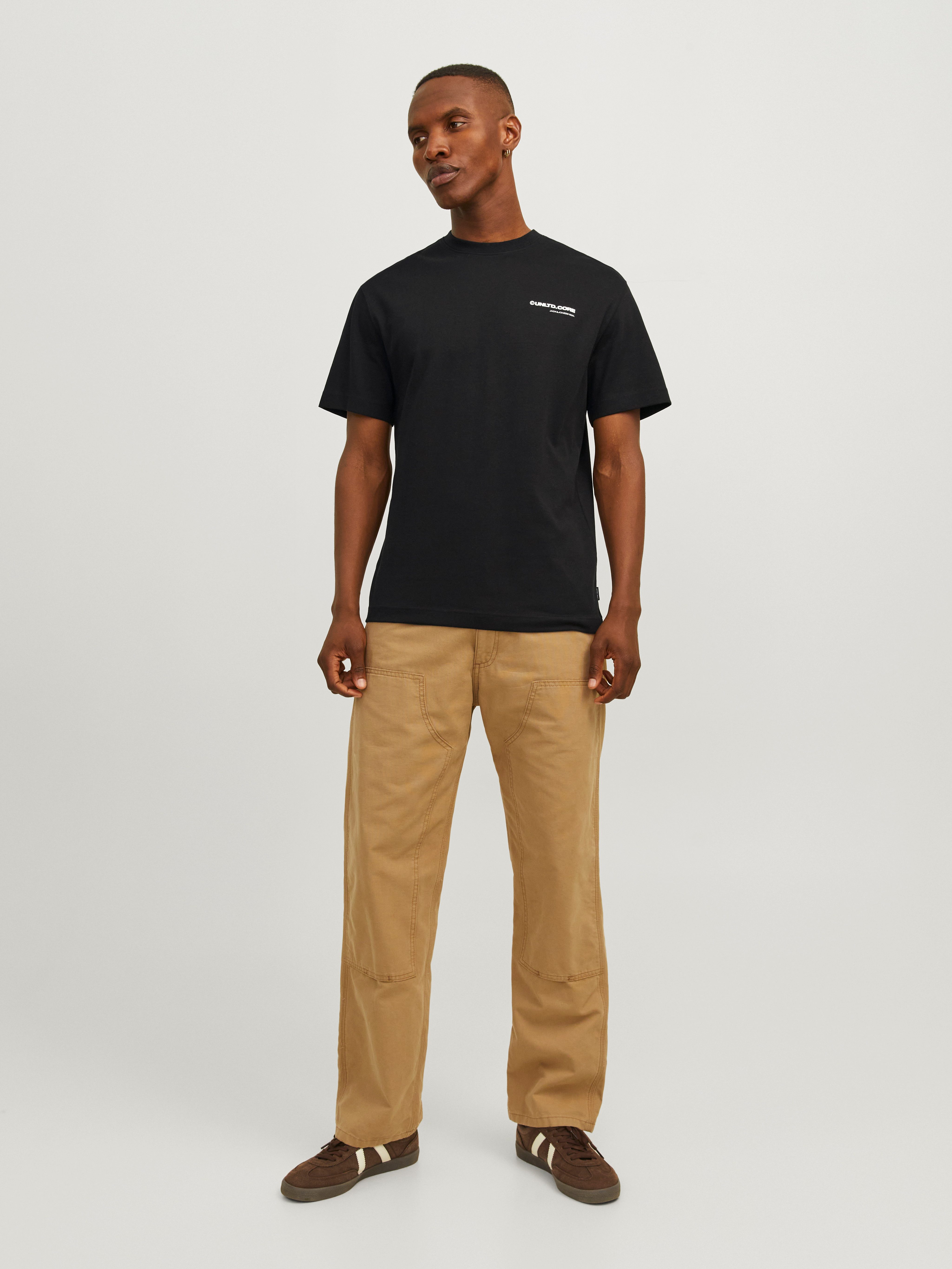 Jack & Jones Shirt met ronde hals JCOAERO PRINT TEE SS CREW NECK NOOS