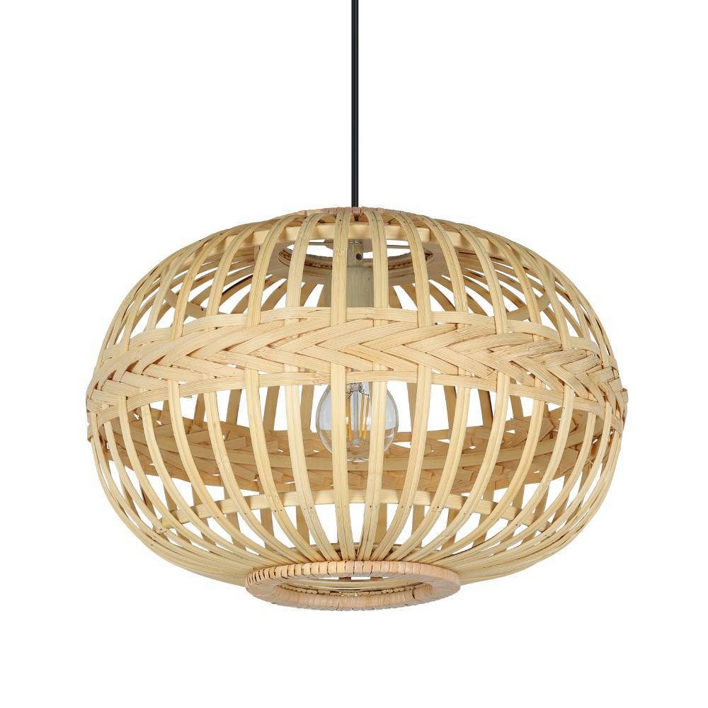 EGLO Hanglamp AMSFIELD Boho hanglamp eettafel, eetkamerlamp, hanglamp, E27, Ø 38 cm