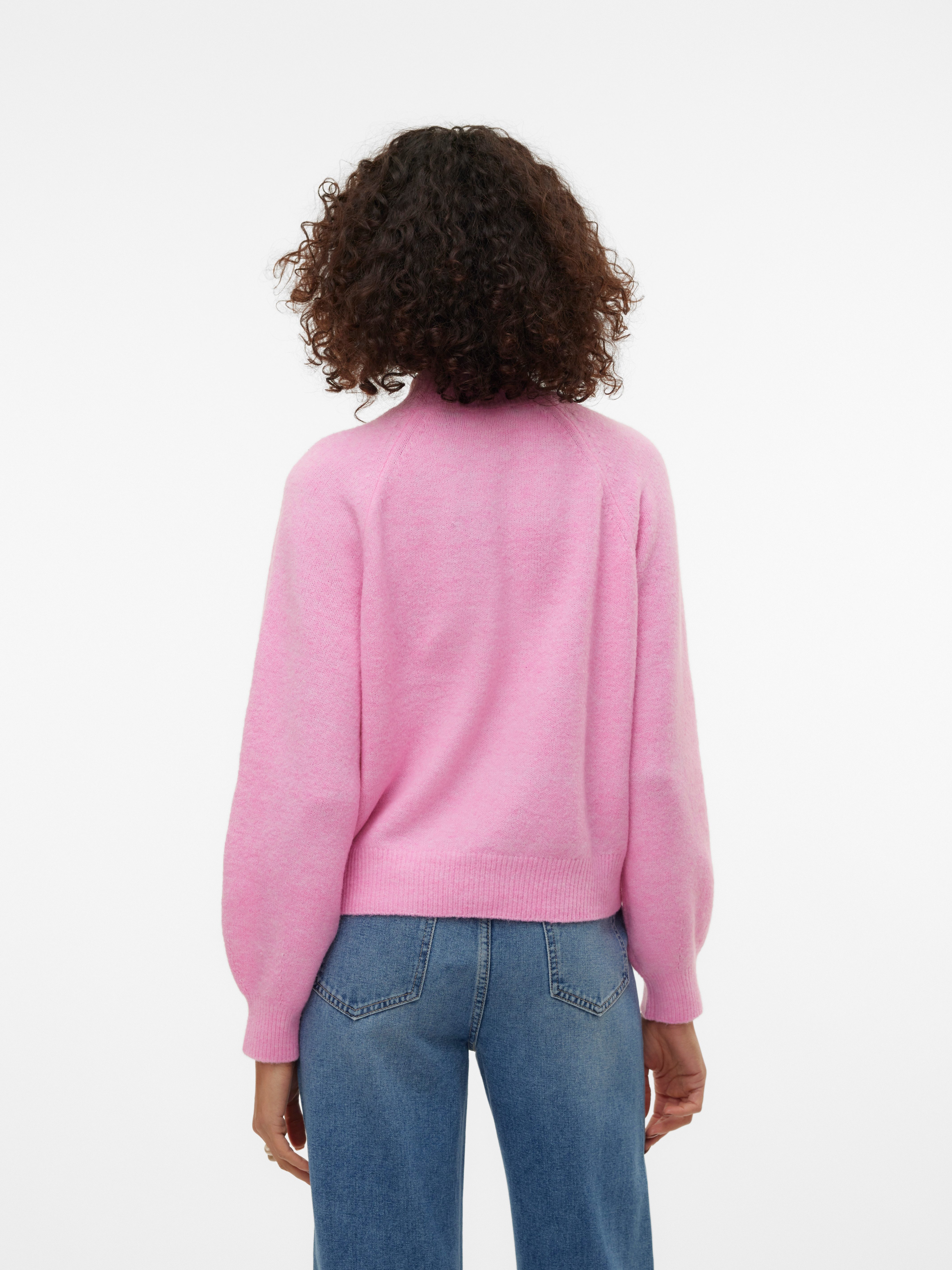 Vero Moda Gebreide trui VMLEAF LS HIGH NECK PULLOVER ENT