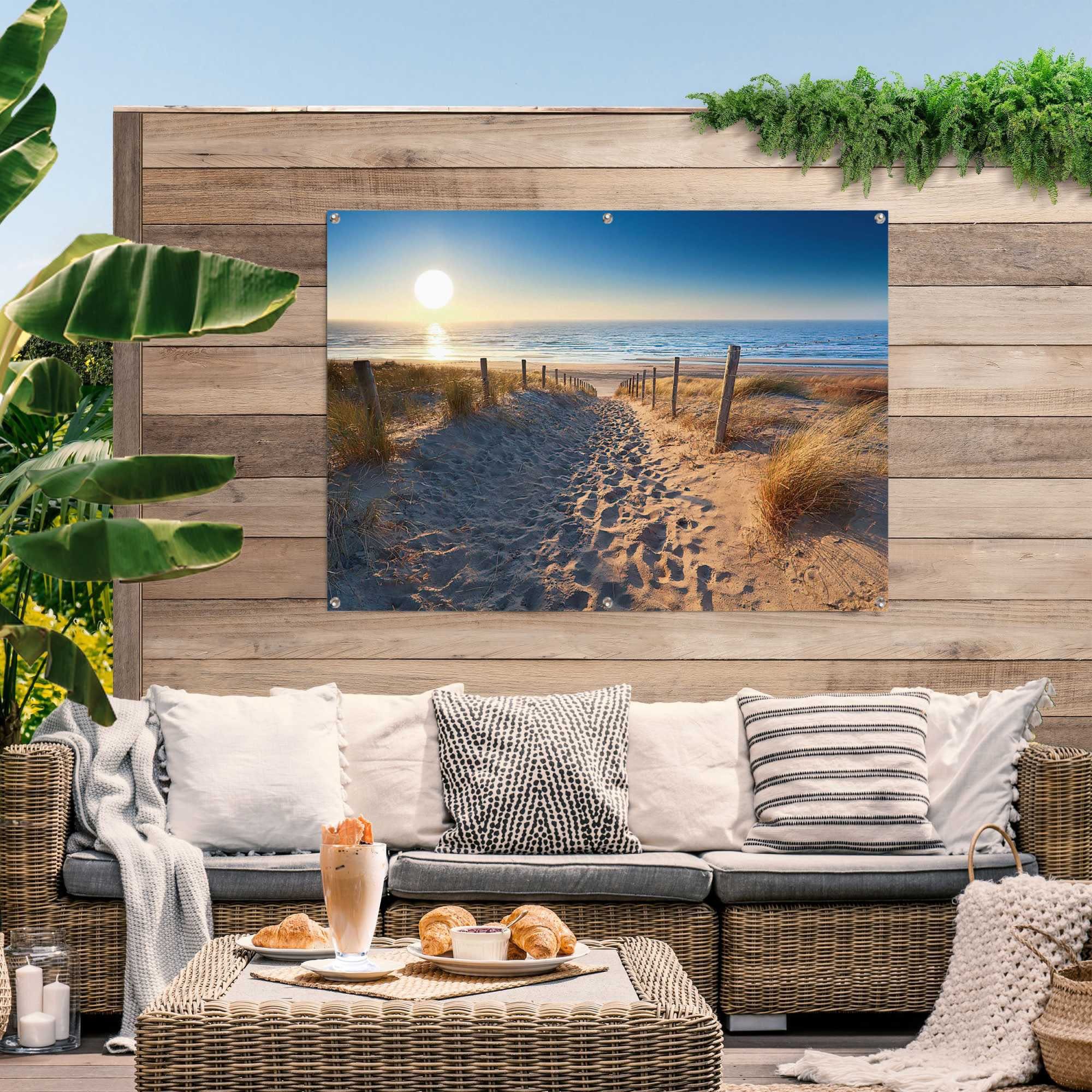 Reinders! Poster Duinweg naar zee lichte en waterdichte tuinposter voor buiten