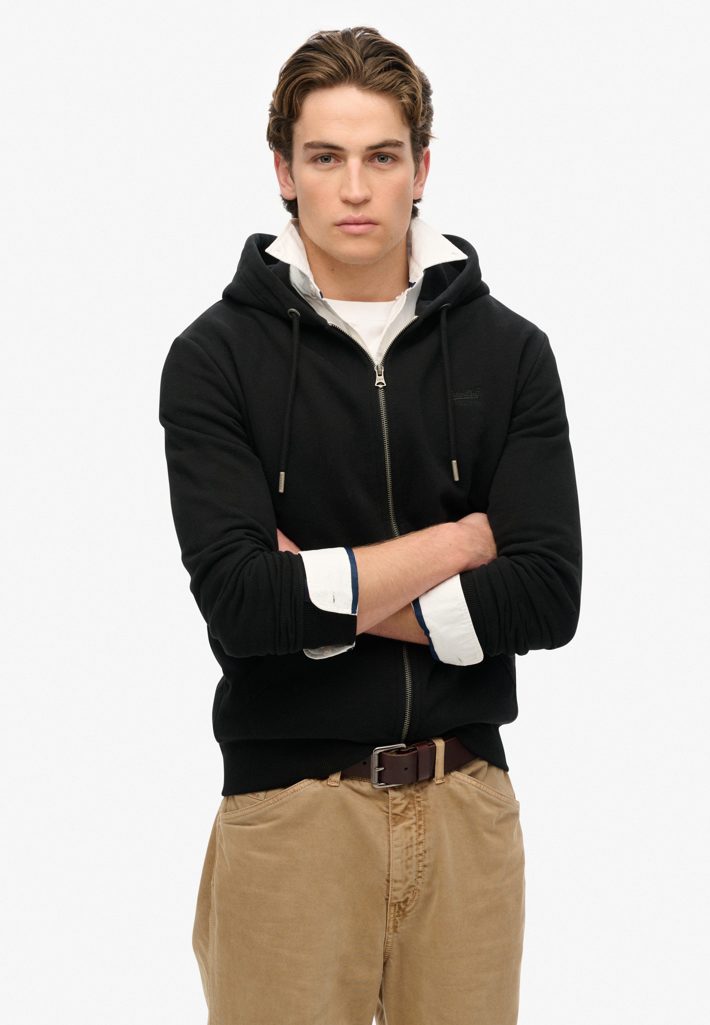 Superdry Capuchonsweatvest ESSENTIAL LOGO ZIP HOODIE HB