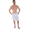 wewo fashion kilt 9535 saunakilt voor mannen, met opgestikte zak  borduursel sauna (1 stuk) wit