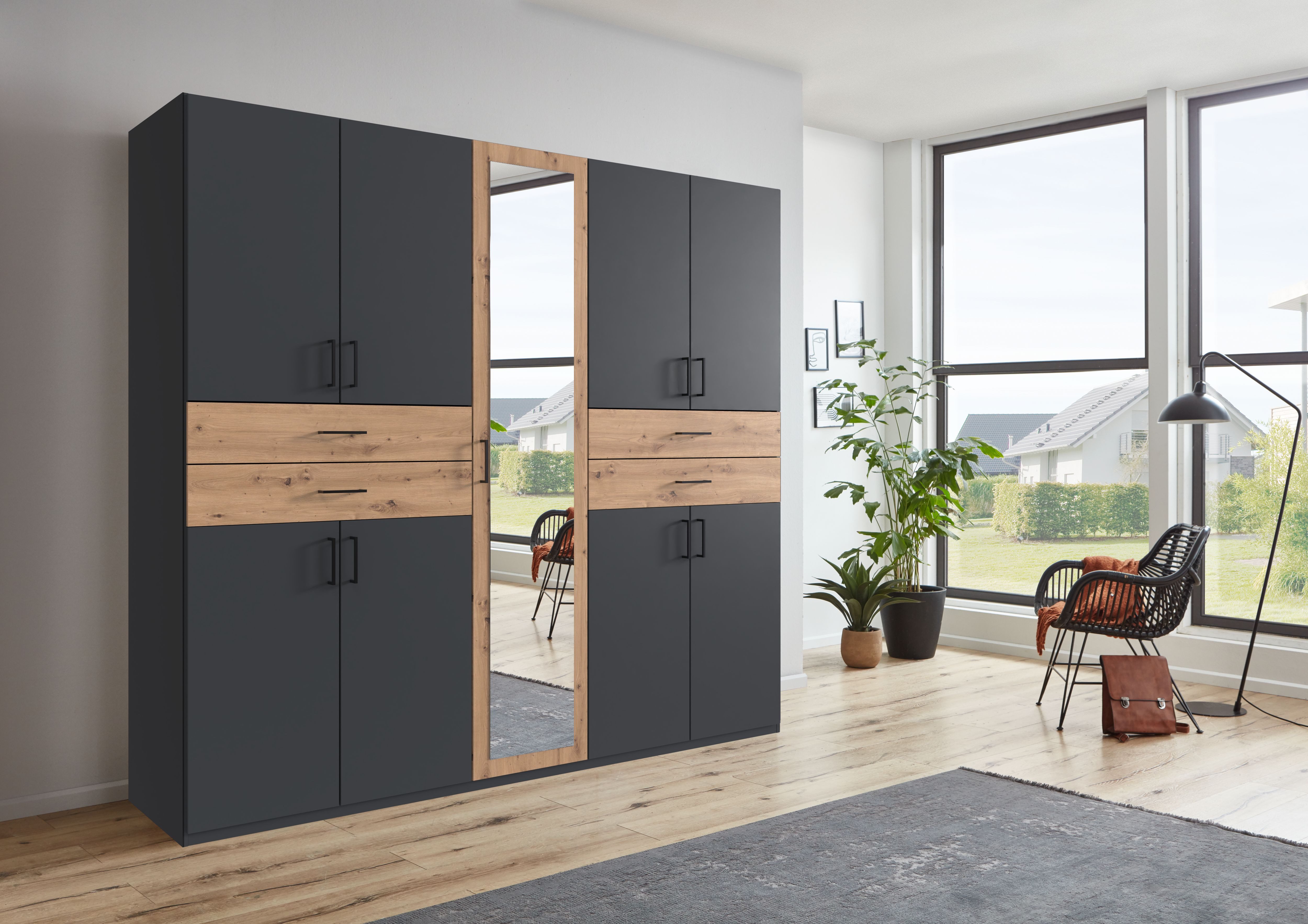 Wimex Kledingkast Taiga kledingkast met spiegel OTTOs Choice besteller met lades op comfortabele hoogte, garderobe slaapkamerkast